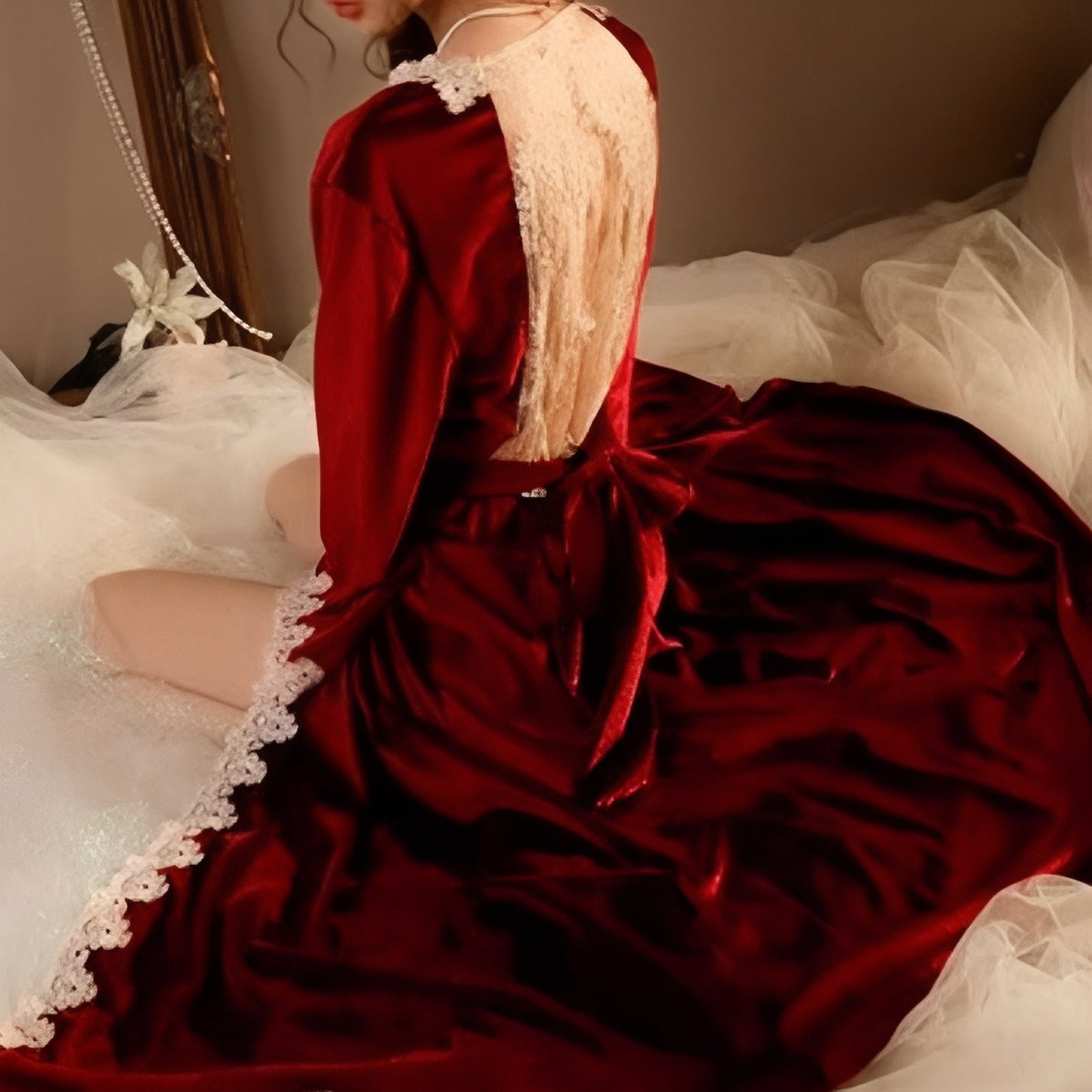 Chemise de Nuit Longue Vintage
