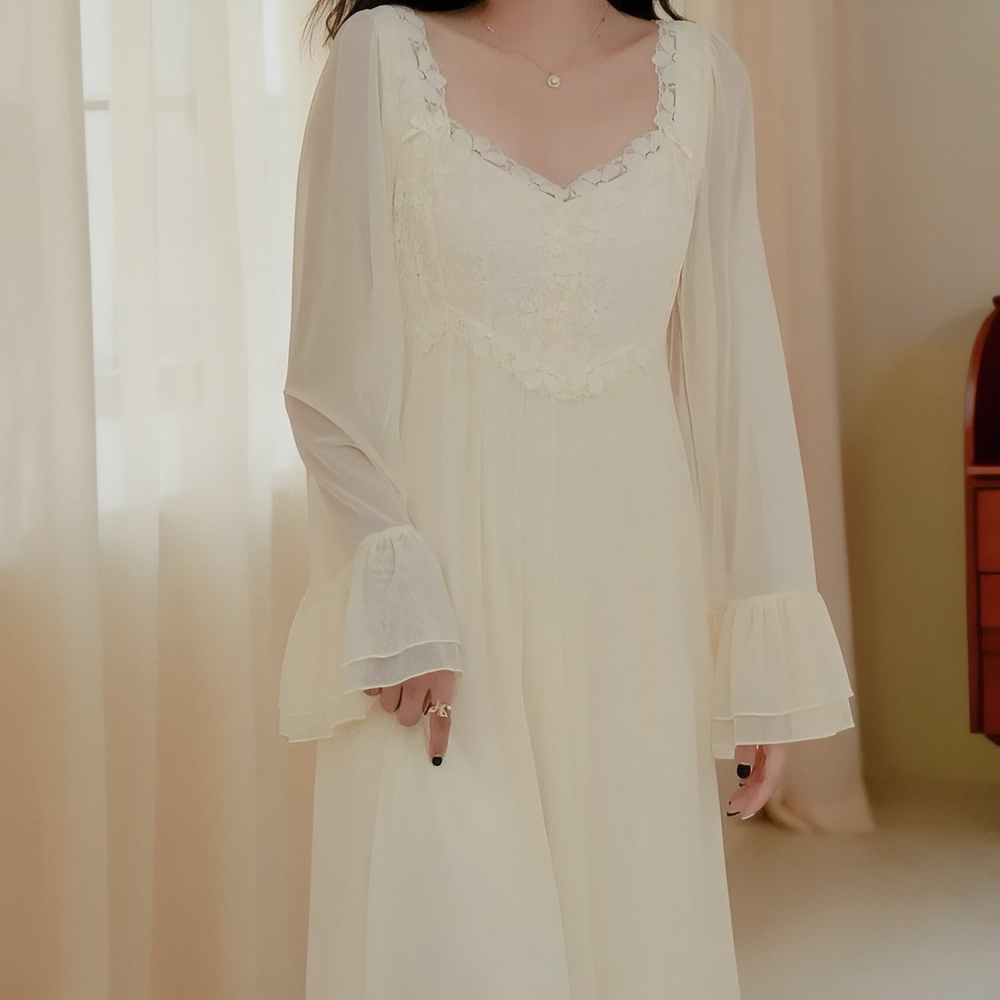 Chemise de Nuit Princesse Femme Dentelle