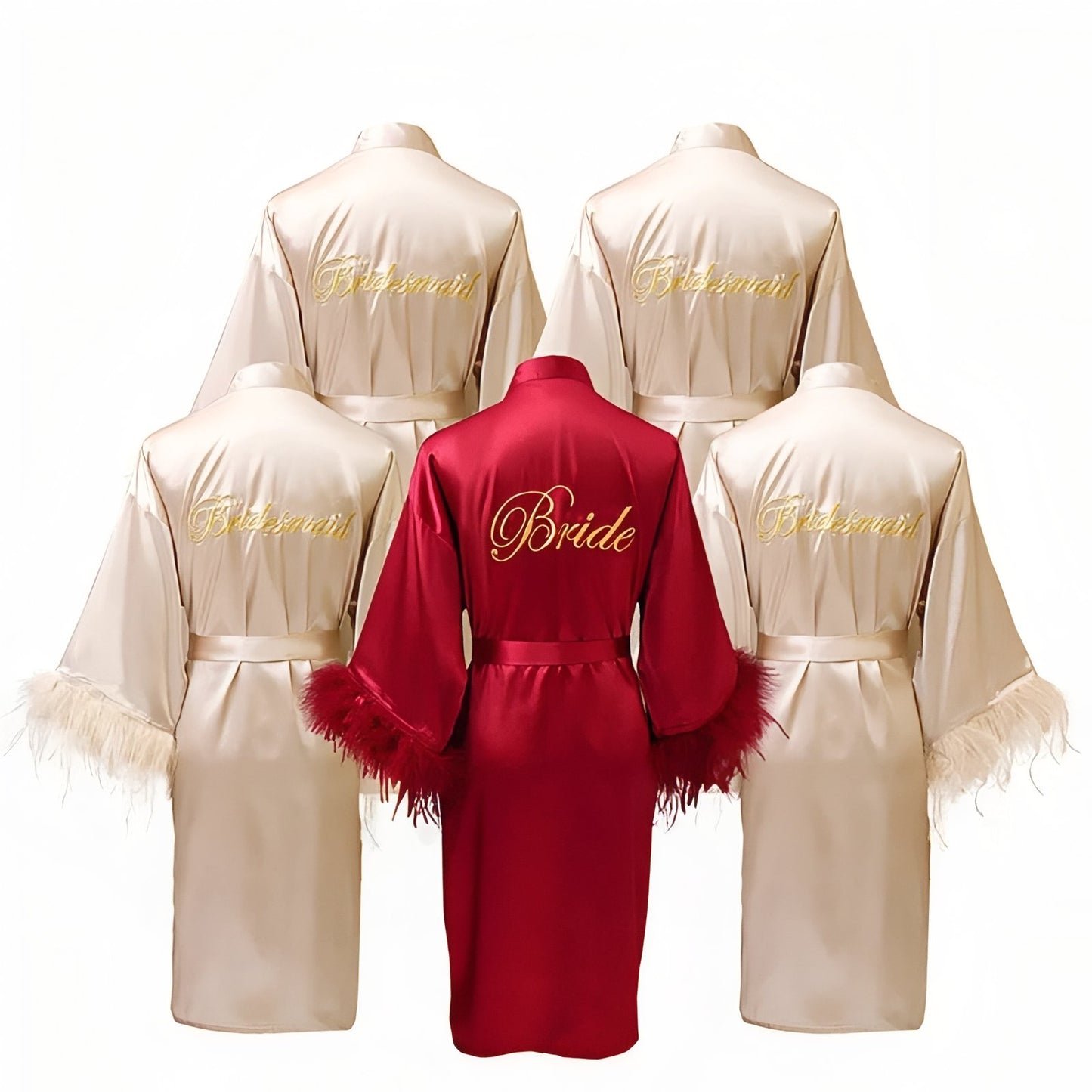 Peignoir Satin Mariage et Demoiselles d'Honneur