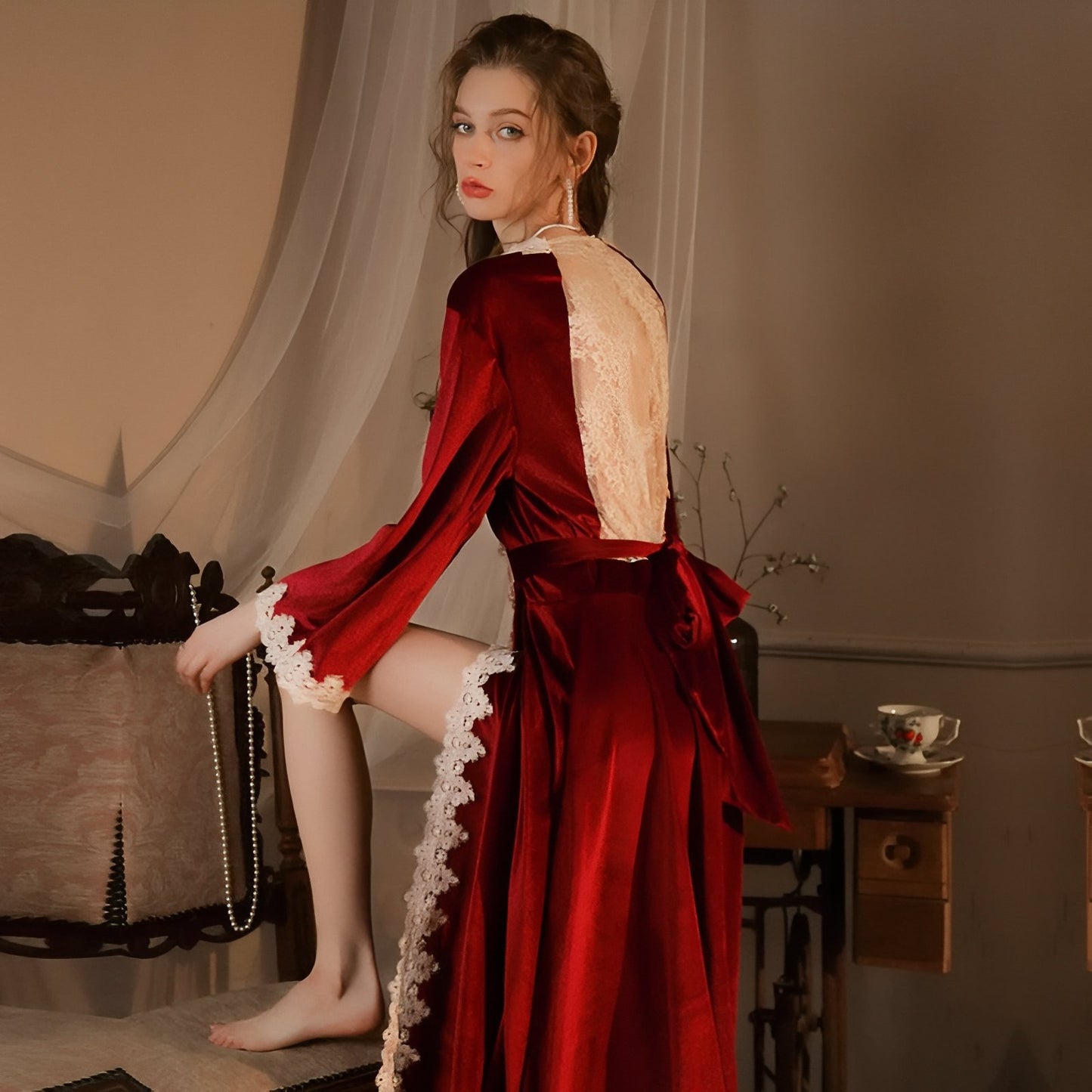 Chemise de Nuit Longue Vintage