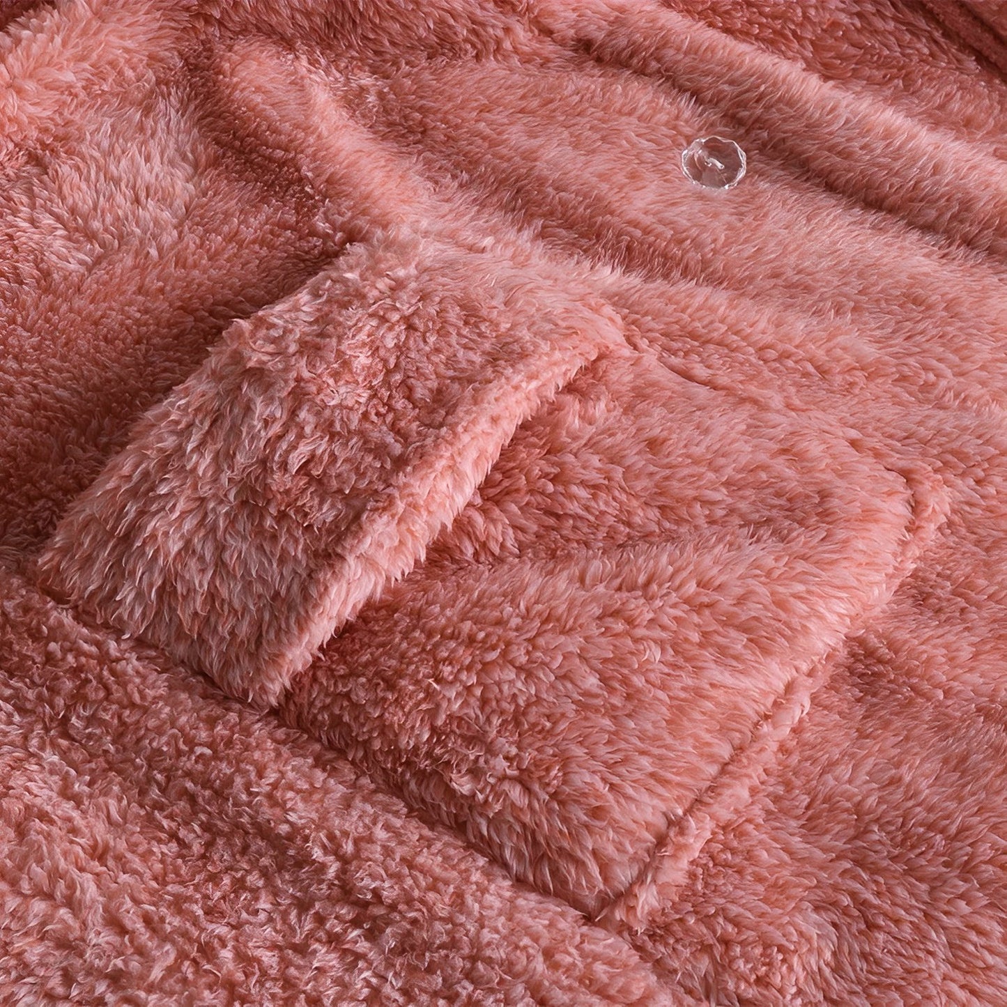 Robe de Chambre Polaire Boutonnée Femme
