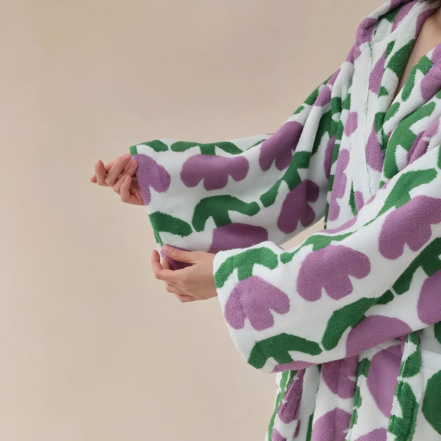 Peignoir Femme Fleuri