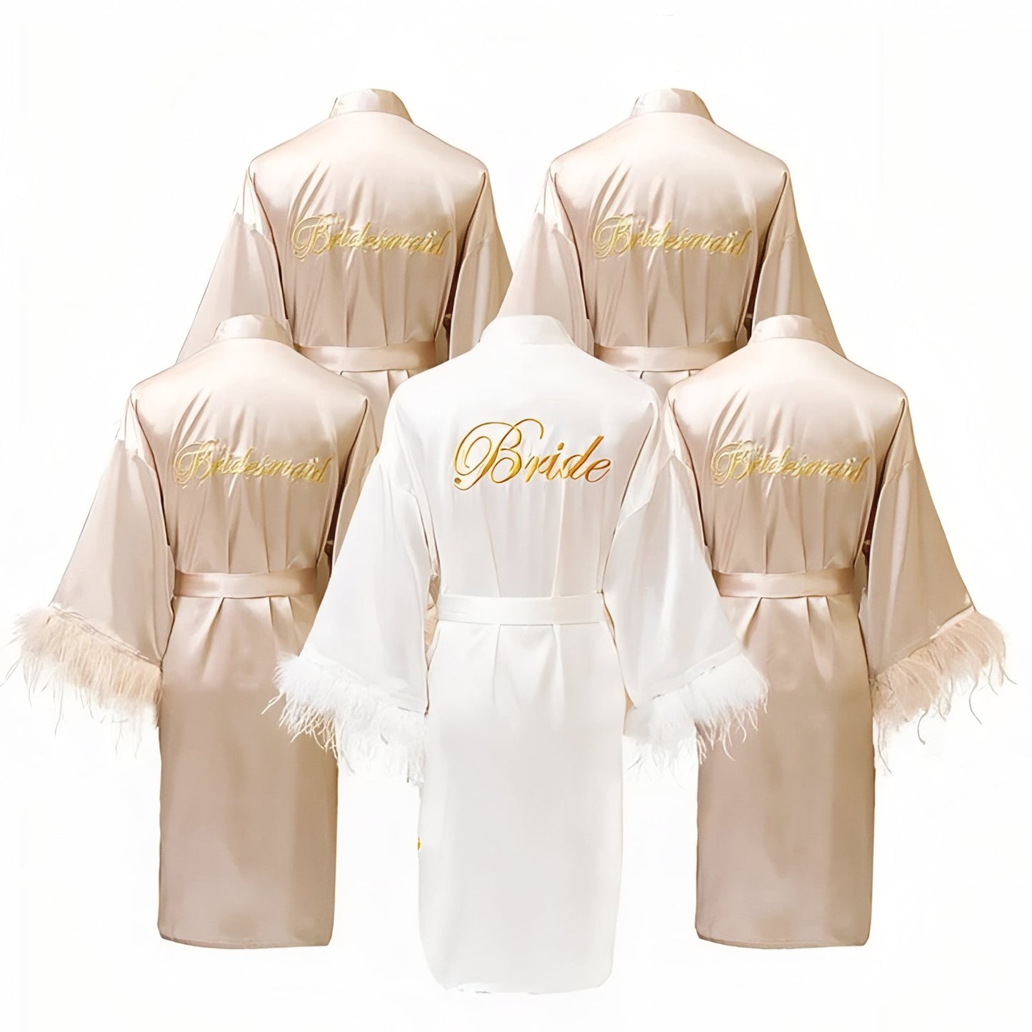 Peignoir Satin Mariage et Demoiselles d'Honneur