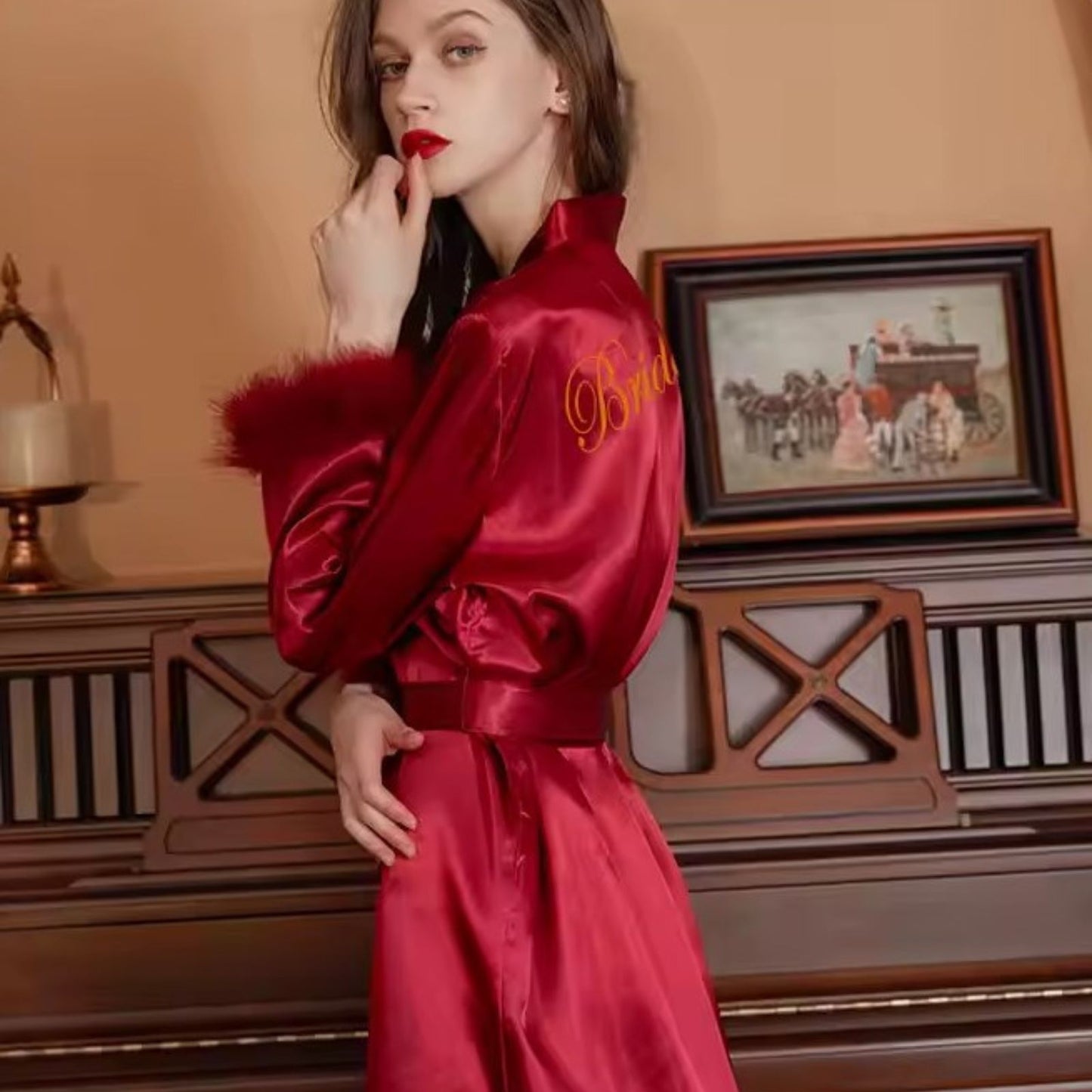 Peignoir Satin Mariage et Demoiselles d'Honneur