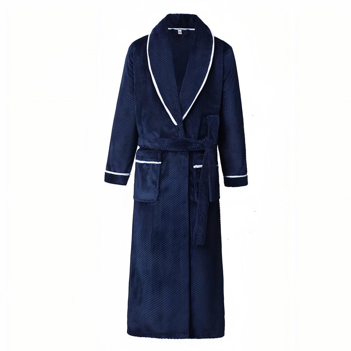 Peignoir Homme Eponge Epais Bleu Marine M