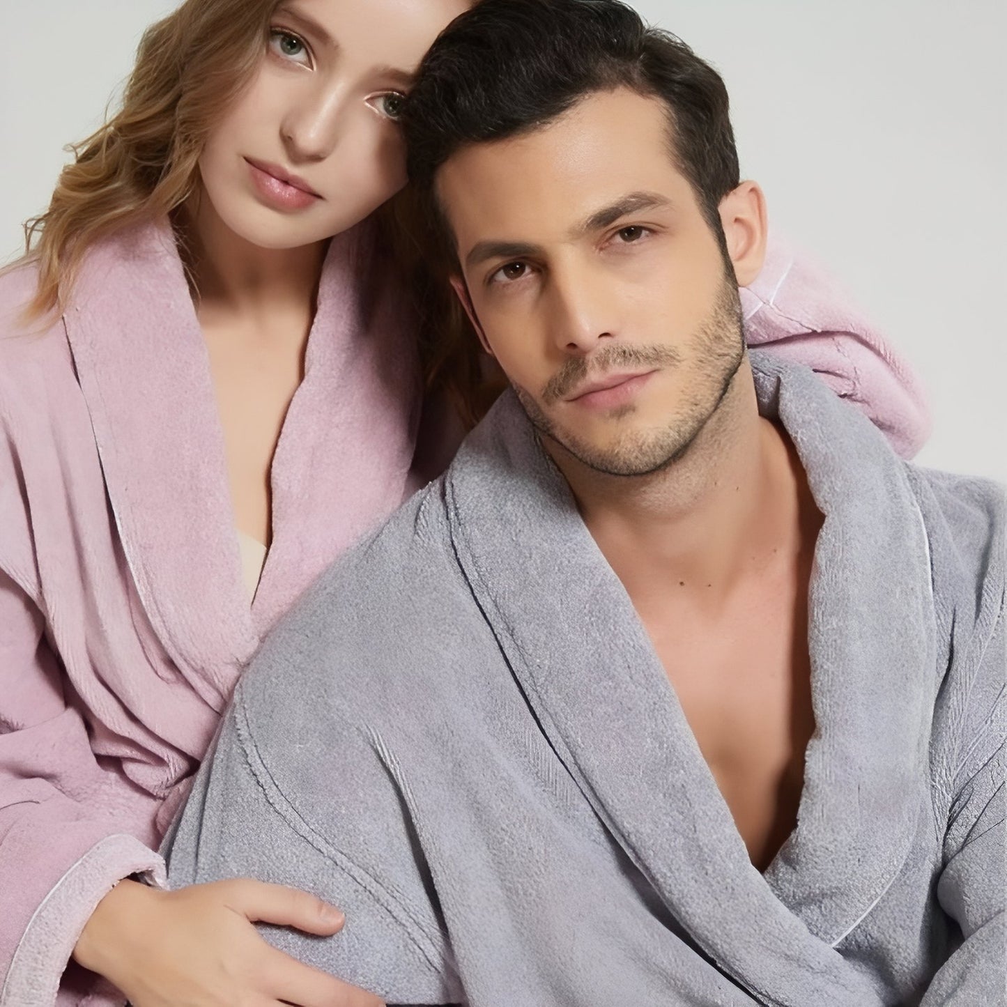 Peignoir Homme Femme Coton Epais