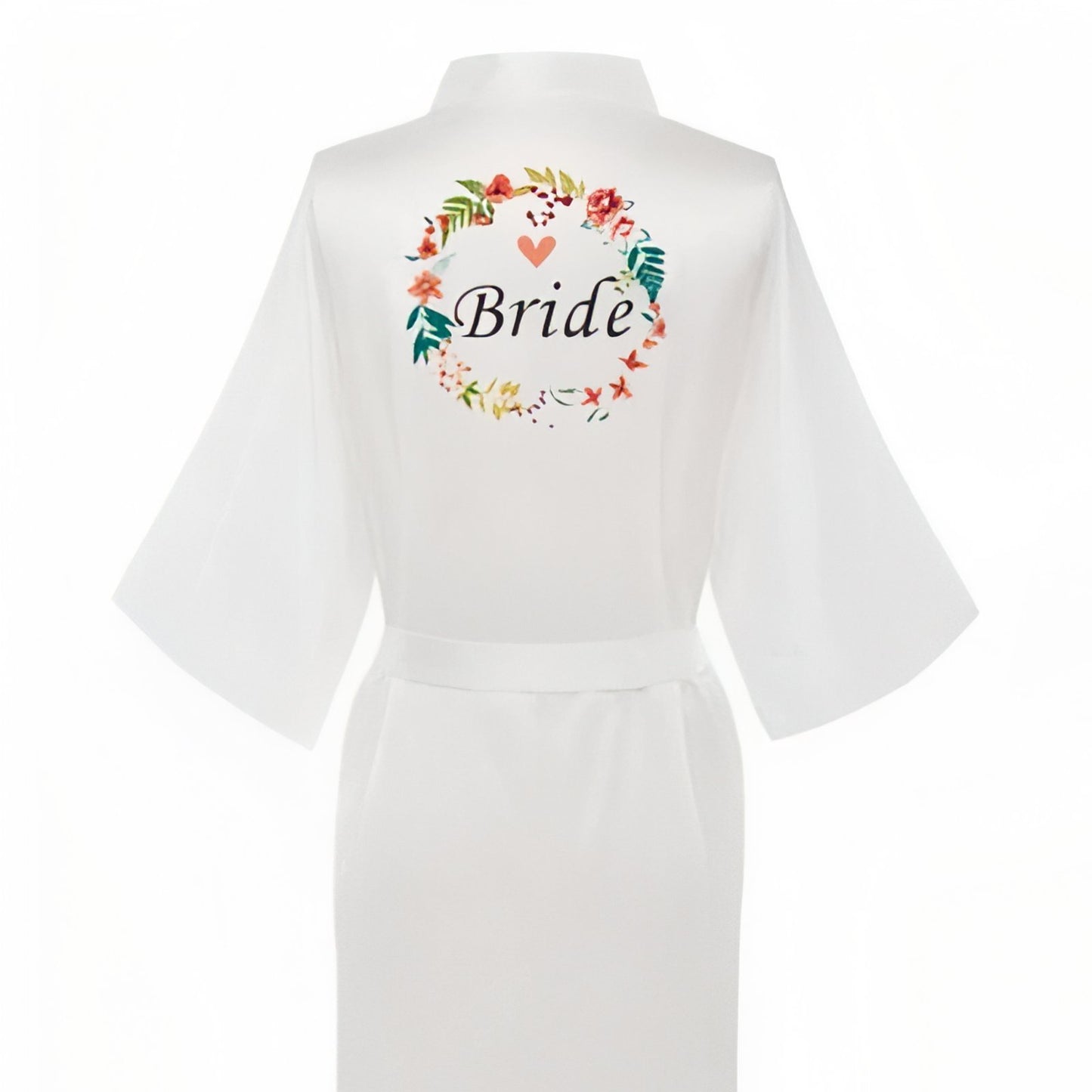 Peignoir Mariée Satin Personnalisé 10 S