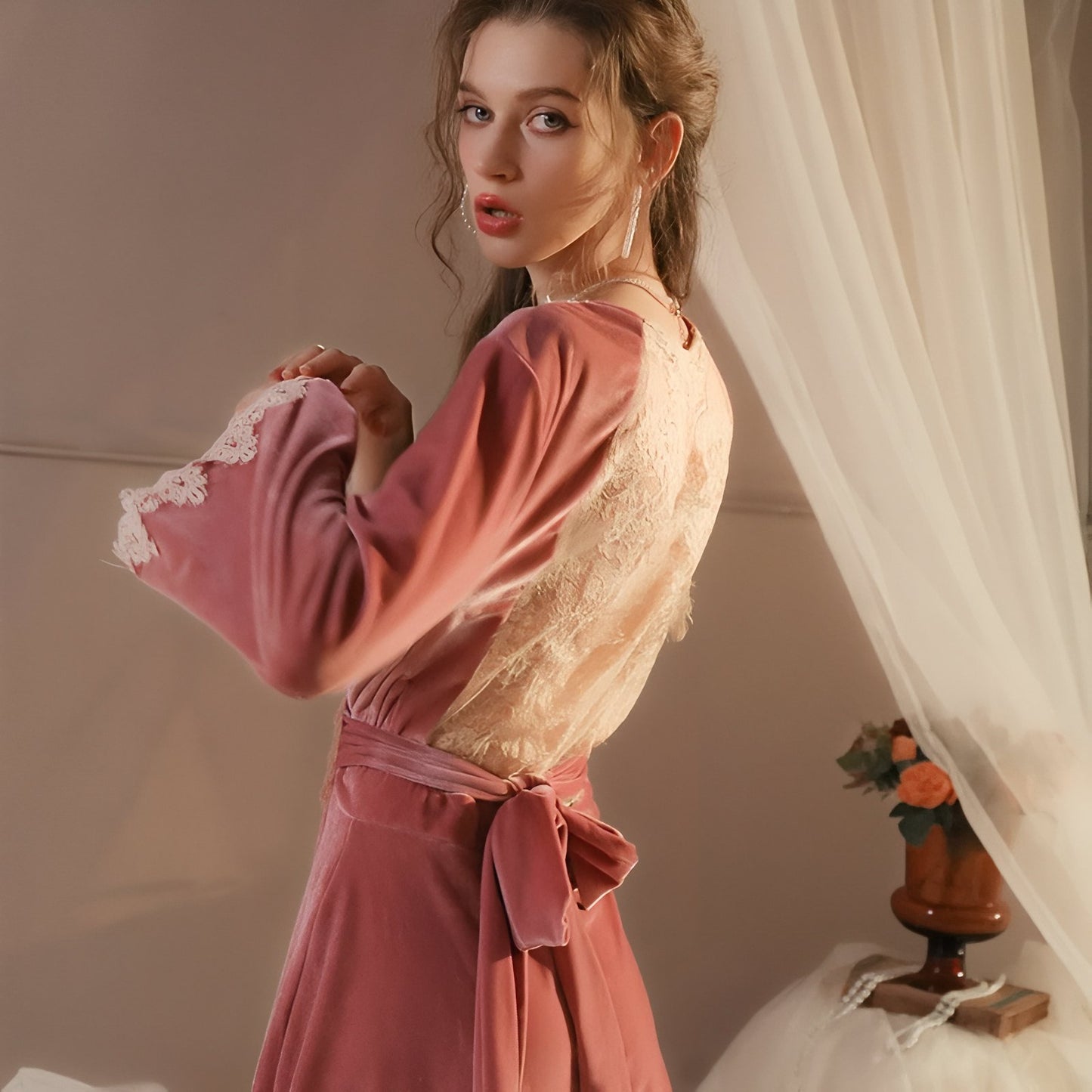 Chemise de Nuit Longue Vintage