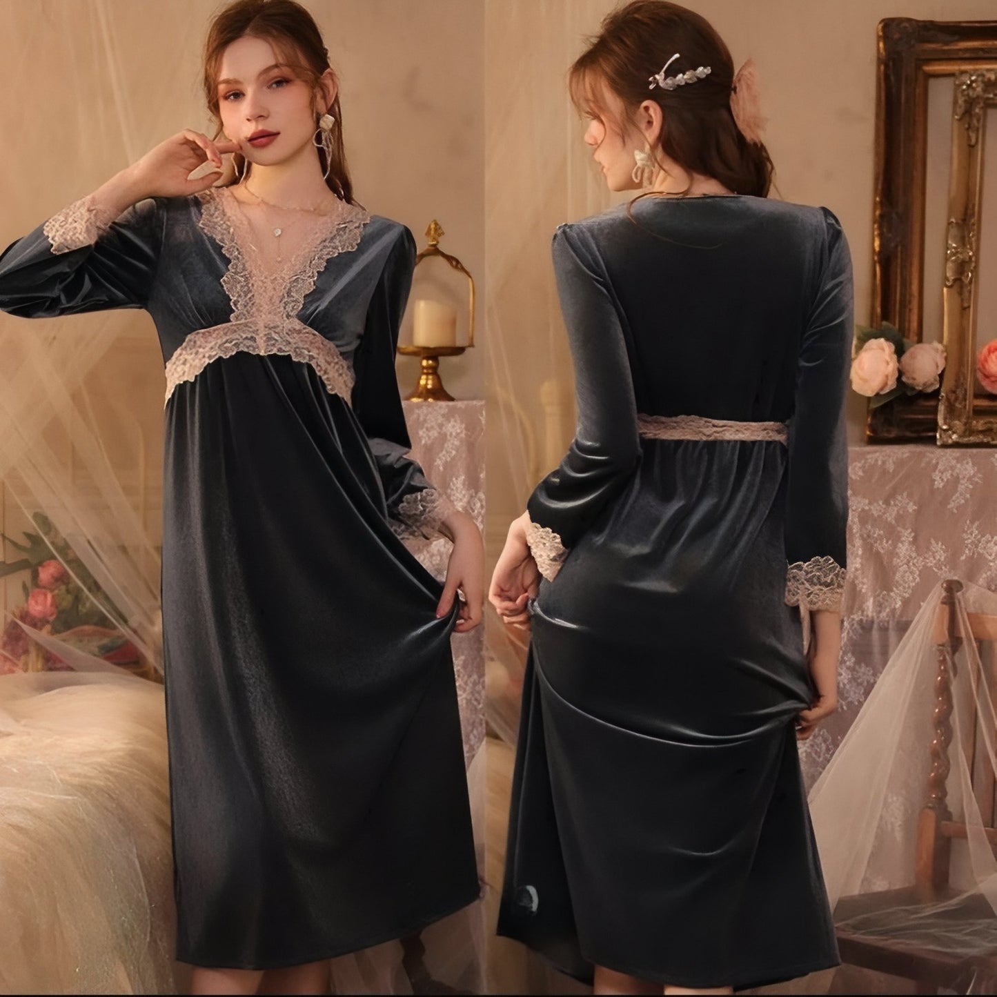 Chemise de Nuit Velours