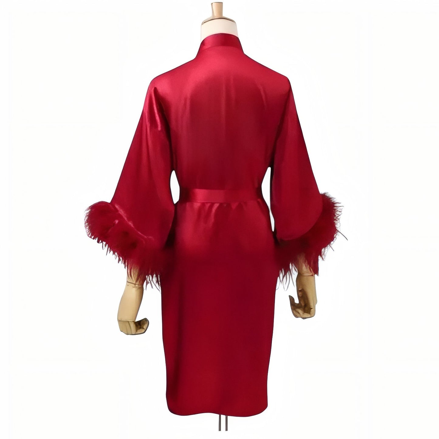 Peignoir Satin Mariage et Demoiselles d'Honneur Rouge 1 S
