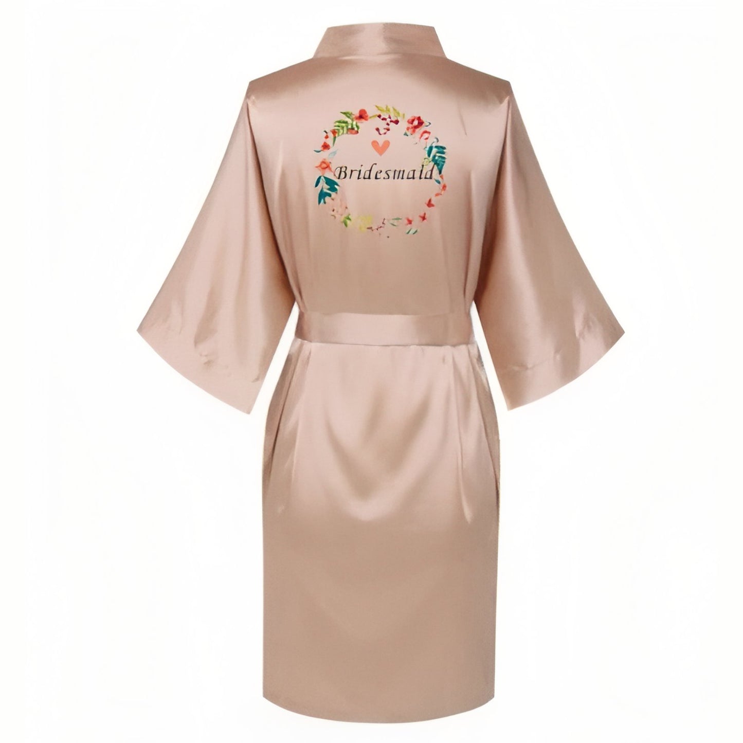 Peignoir Mariée Satin Personnalisé 4 S