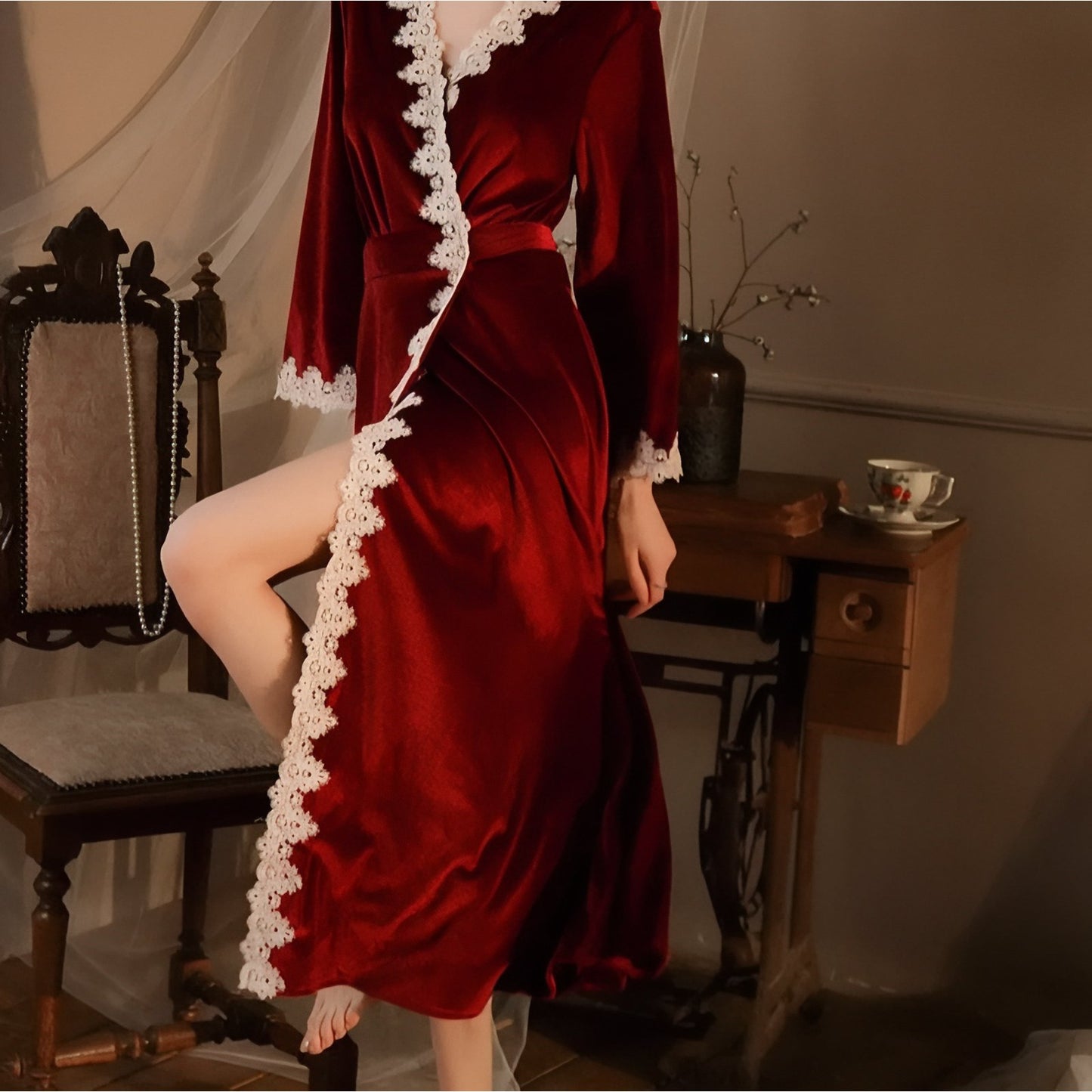 Chemise de Nuit Longue Vintage