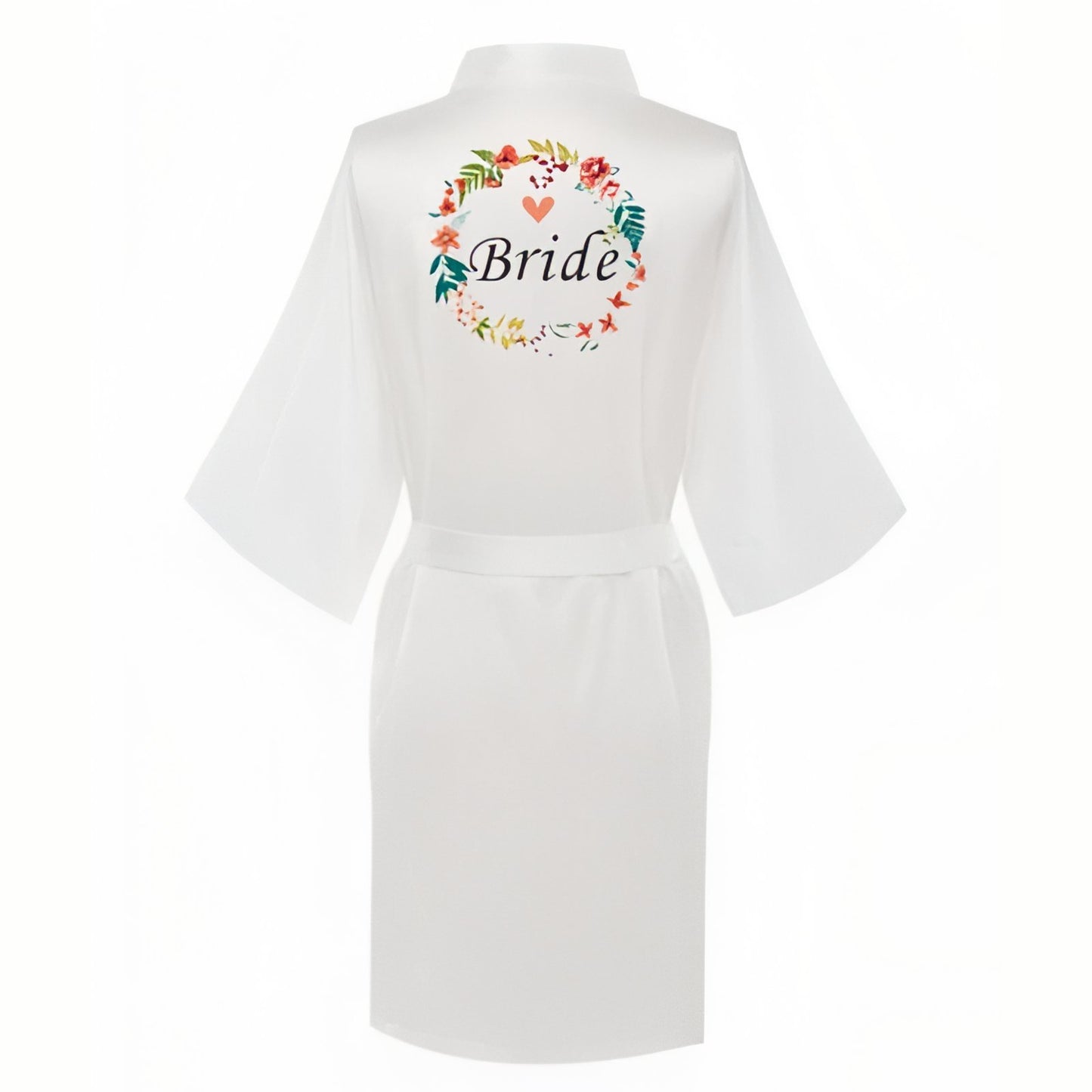 Peignoir Mariée Satin Personnalisé