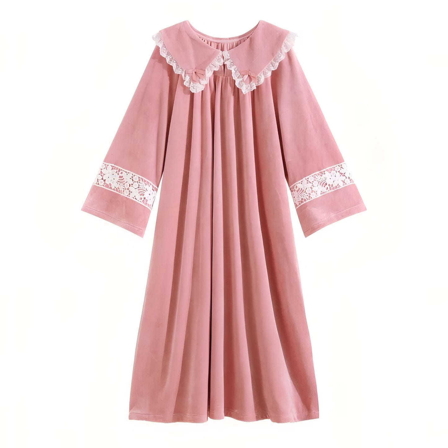 Chemise de Nuit Femme Rose Rose Poudré M