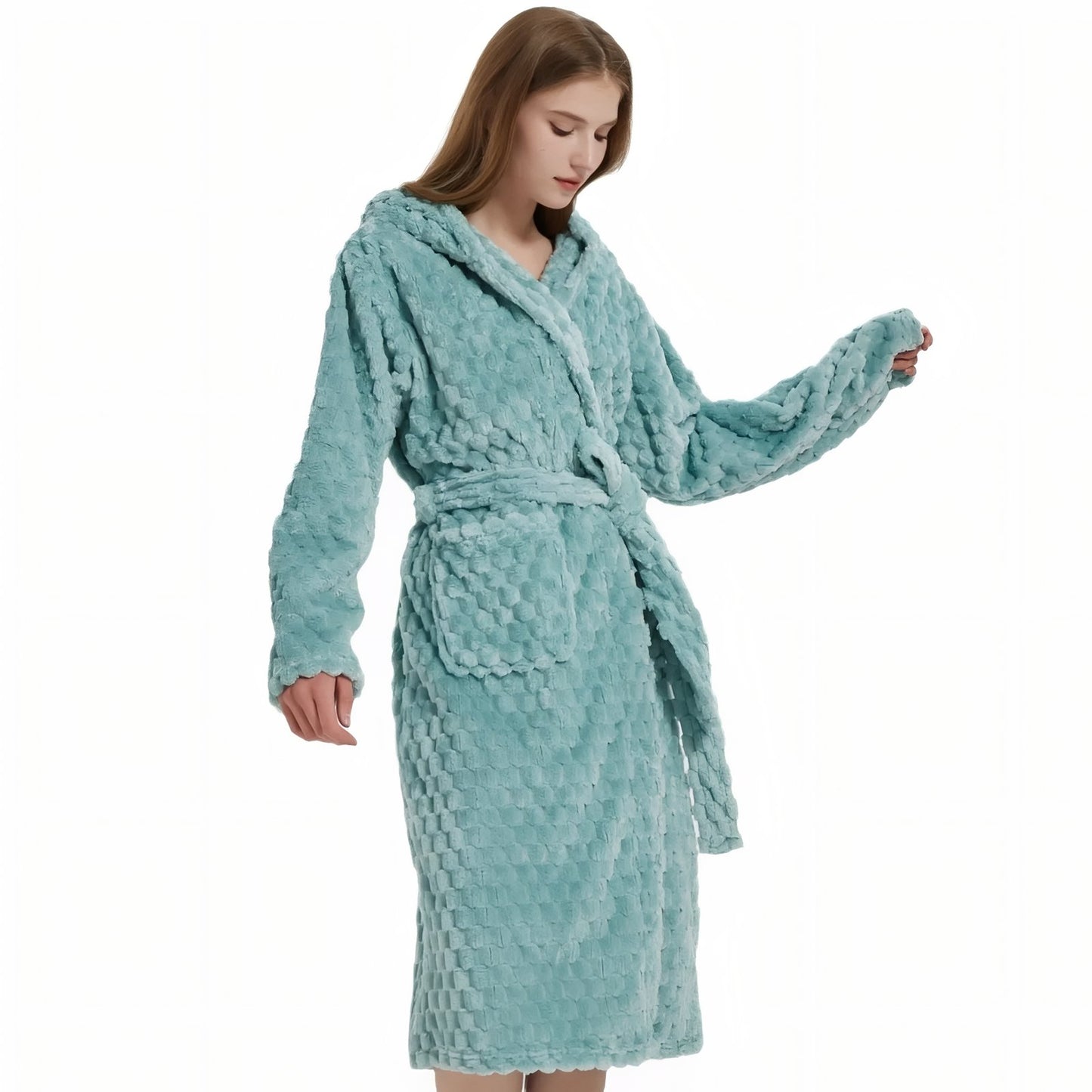 Peignoir de Bain Femme Turquoise Turquoise M