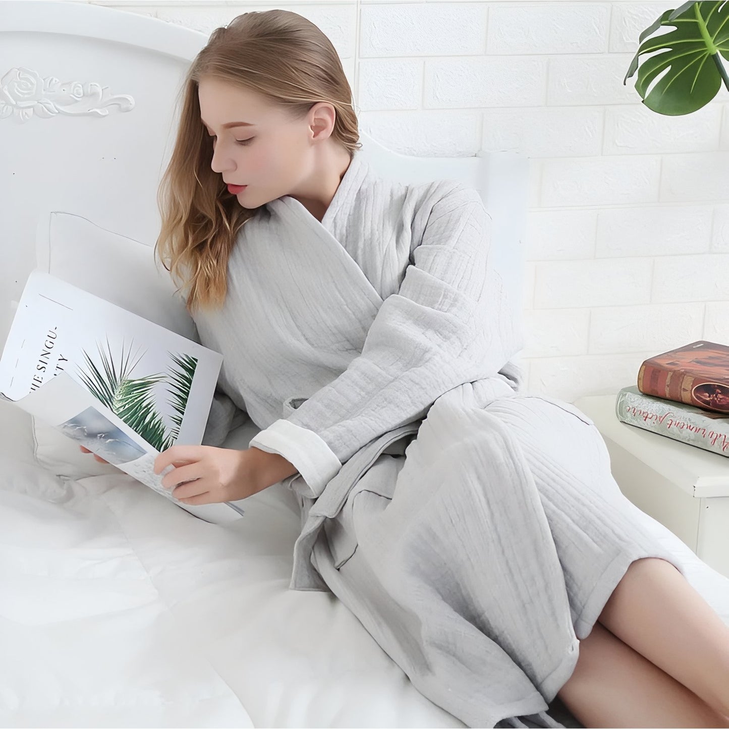 Peignoir Gaze de Coton Femme