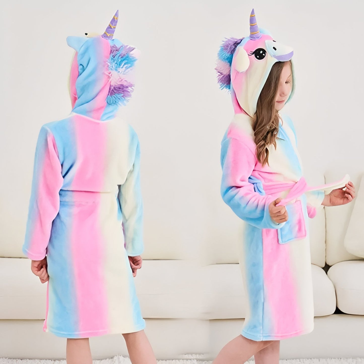 Peignoir Fille Licorne