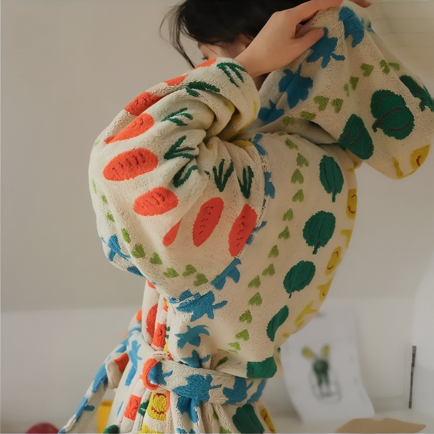 Peignoir de Bain pour Femme Doux et Epais