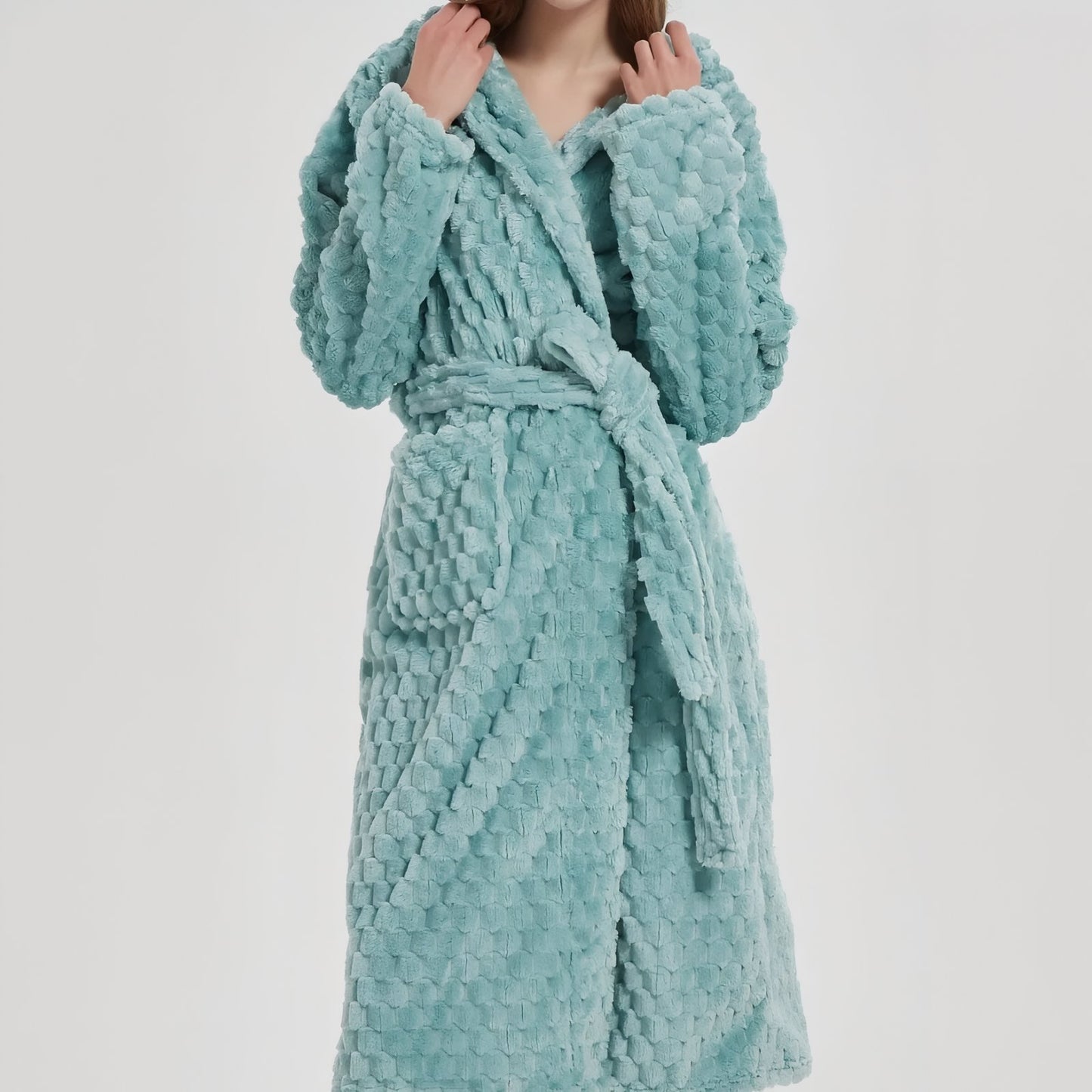 Peignoir de Bain Femme Turquoise