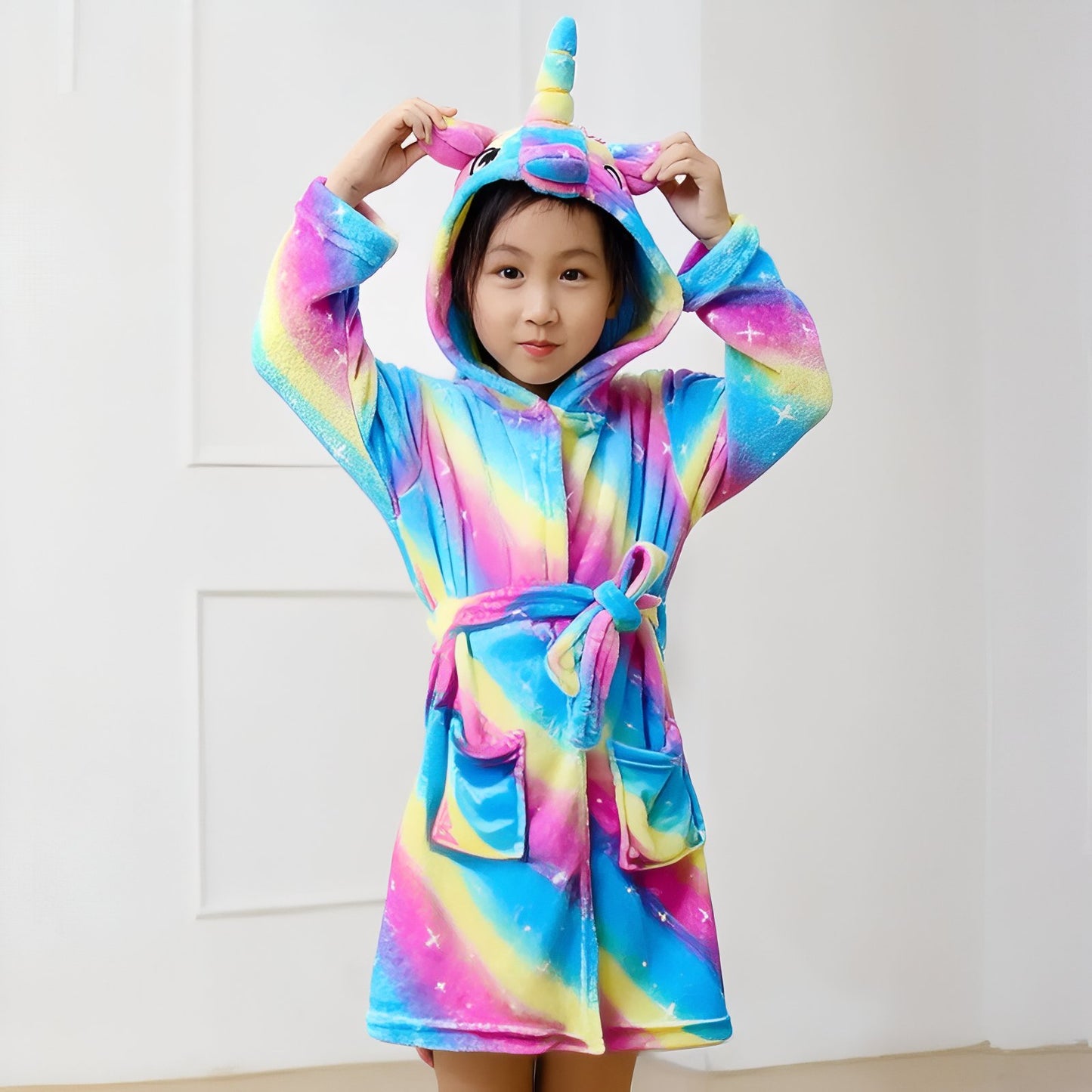 Peignoir Fille Licorne