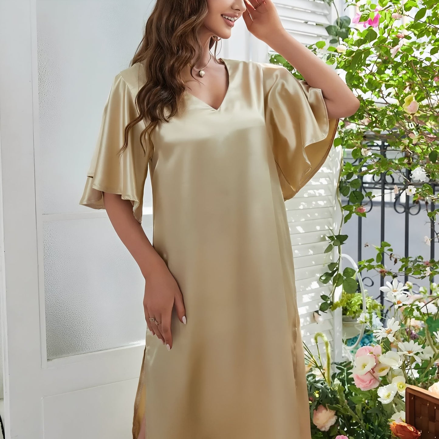 Chemise de Nuit Satin Polyester
