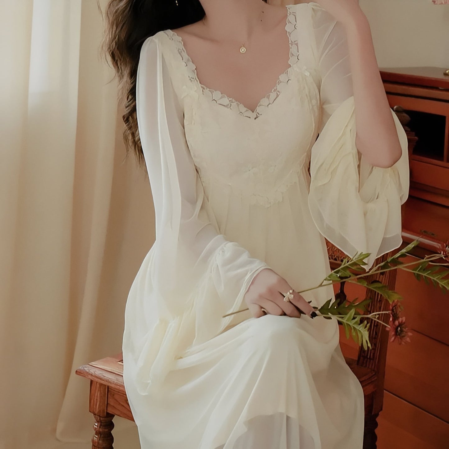 Chemise de Nuit Princesse Femme Dentelle
