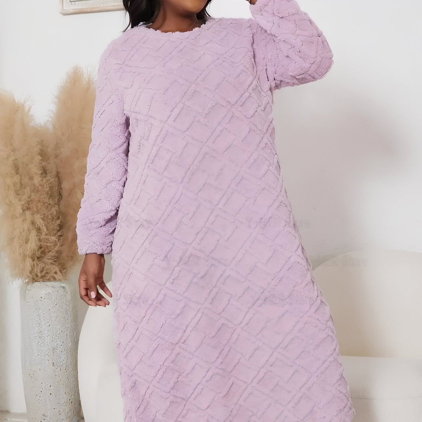 Chemise de Nuit Polaire Femme Grande Taille