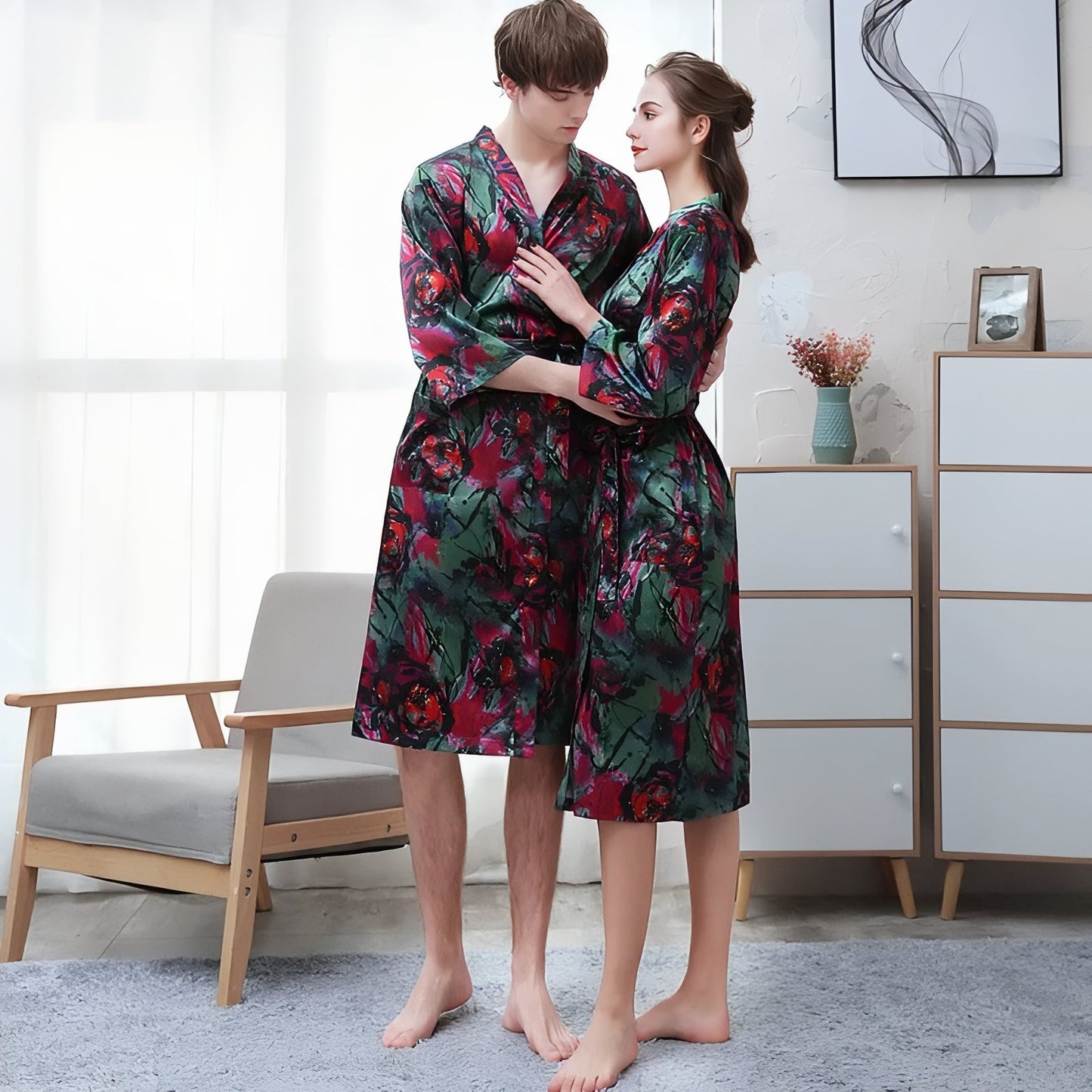 Peignoir Léger Duo Couple
