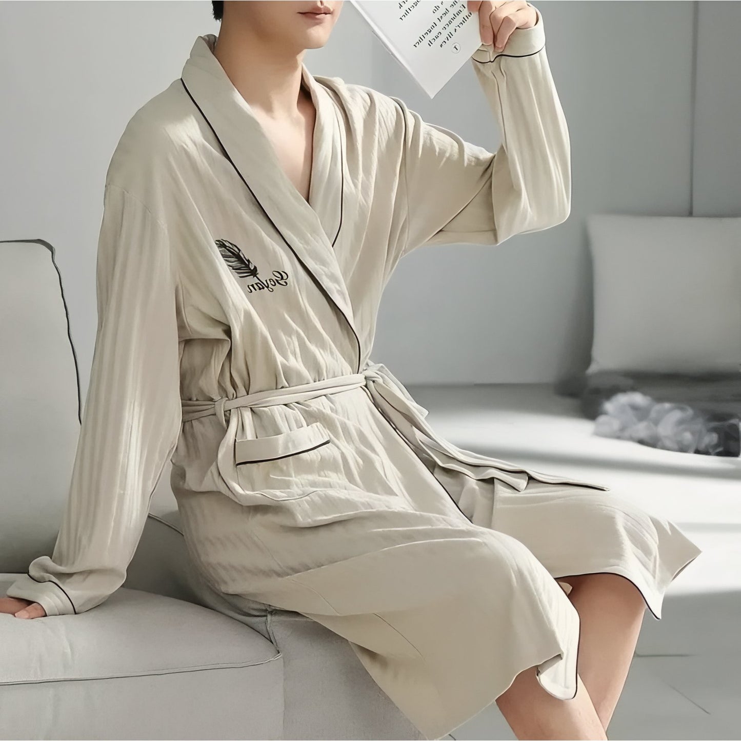Peignoir Homme Coton Léger