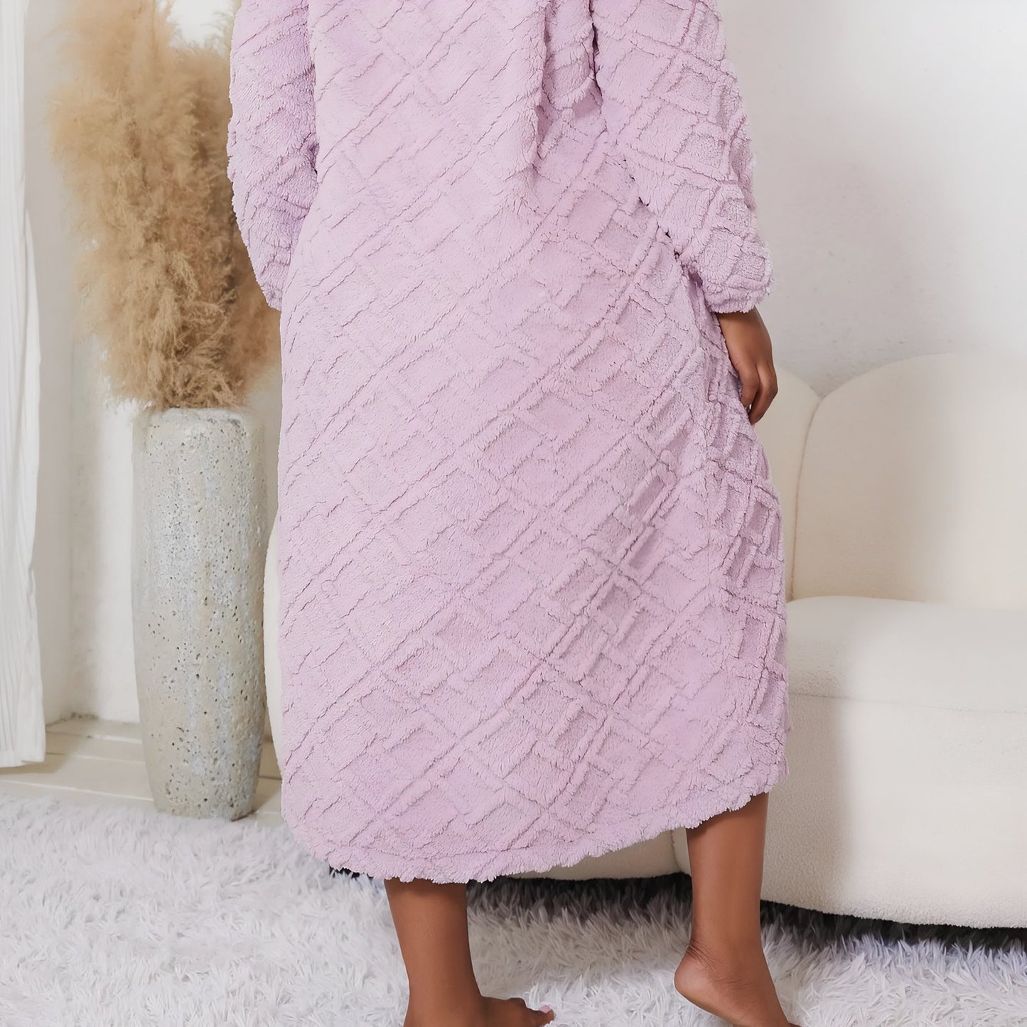 Chemise de Nuit Polaire Femme Grande Taille
