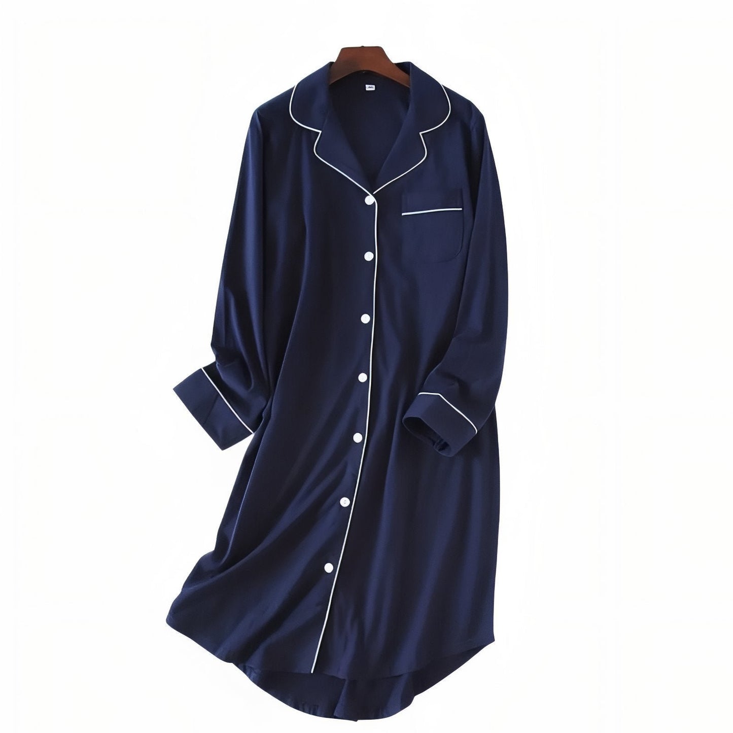 Liquette Chemise de Nuit Femme Bleu Marine M