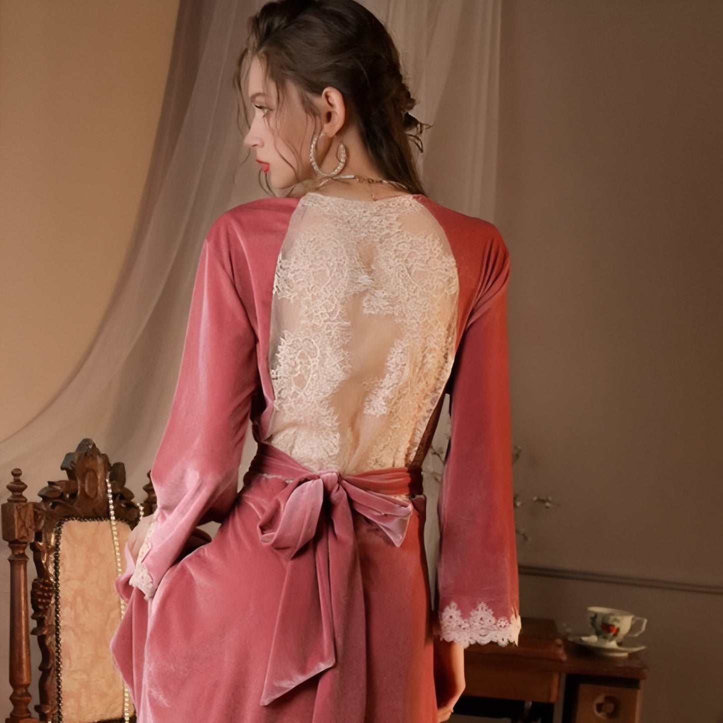 Chemise de Nuit Longue Vintage