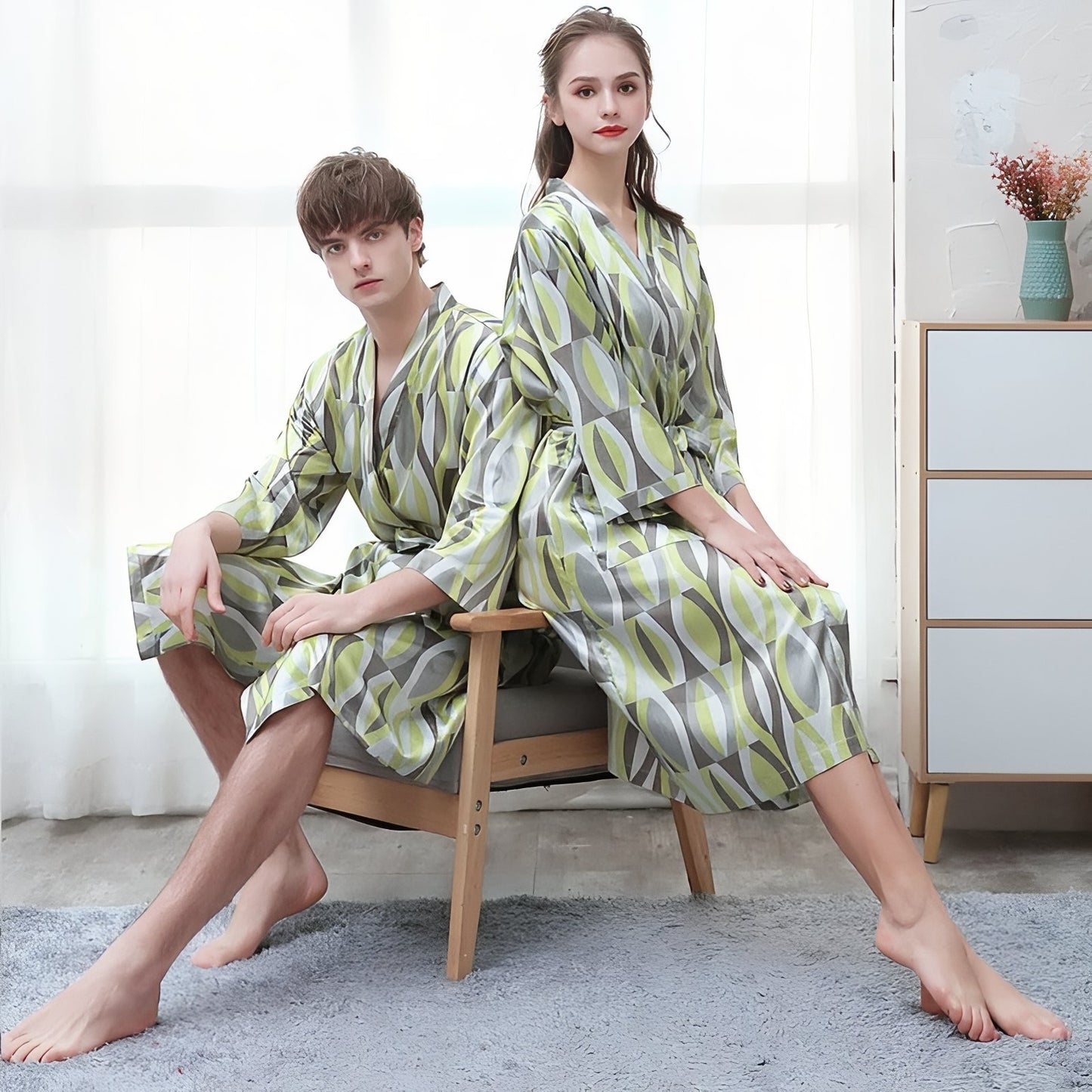 Peignoir Léger Duo Couple