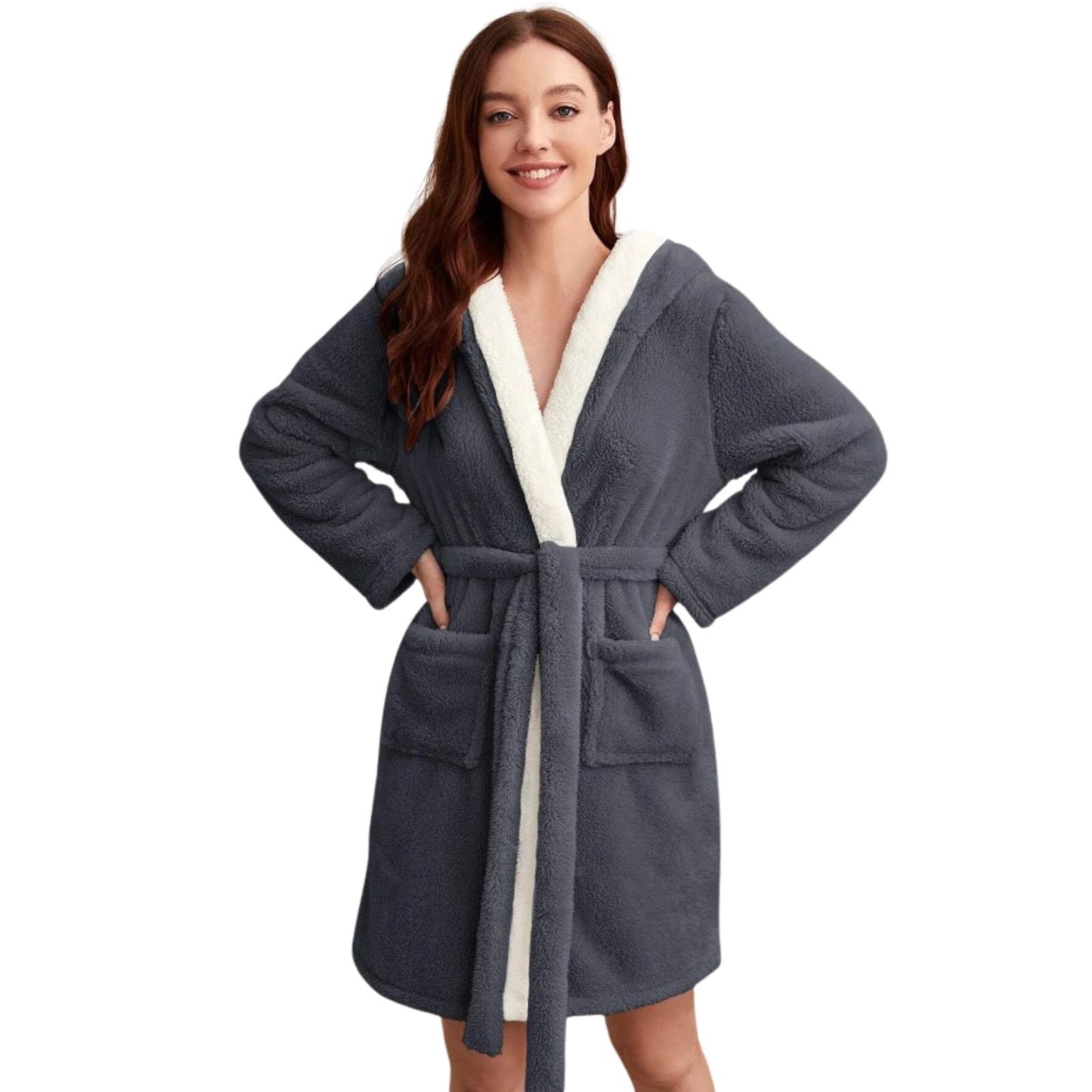 Peignoir Capuche Polaire Femme