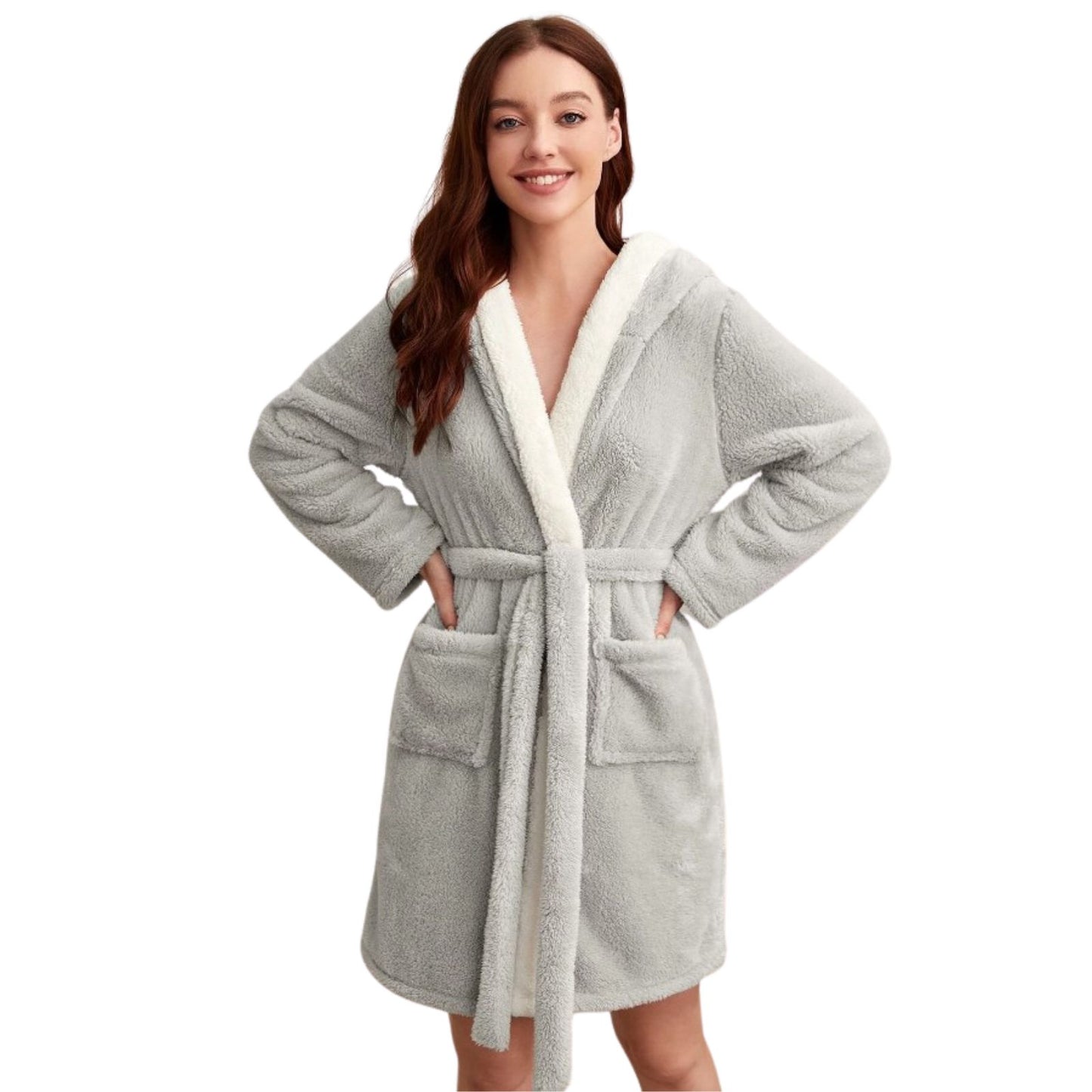 Peignoir Capuche Polaire Femme