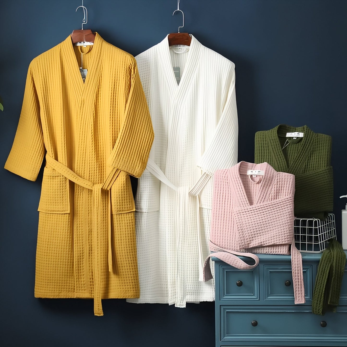 Peignoir Femme Nid d'Abeille Luxe