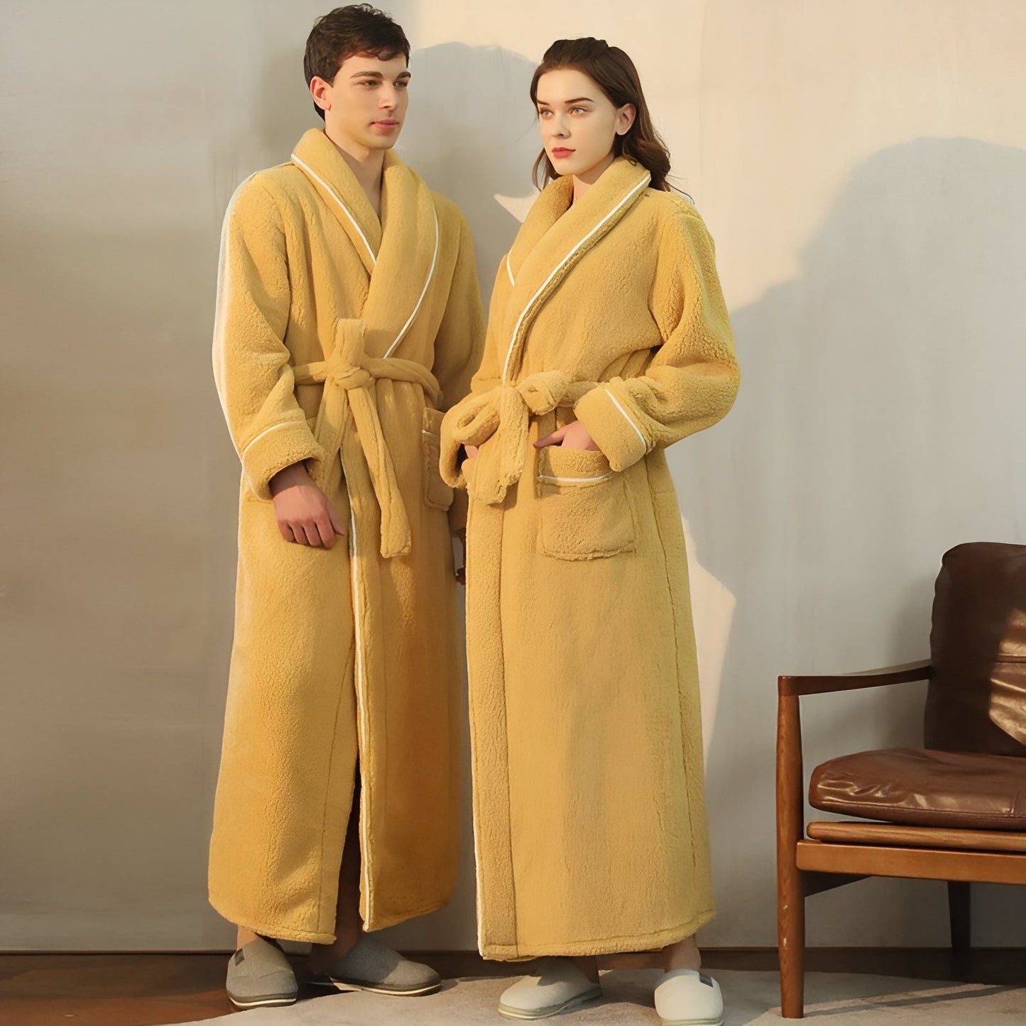 Peignoir Homme et Femme Assortis