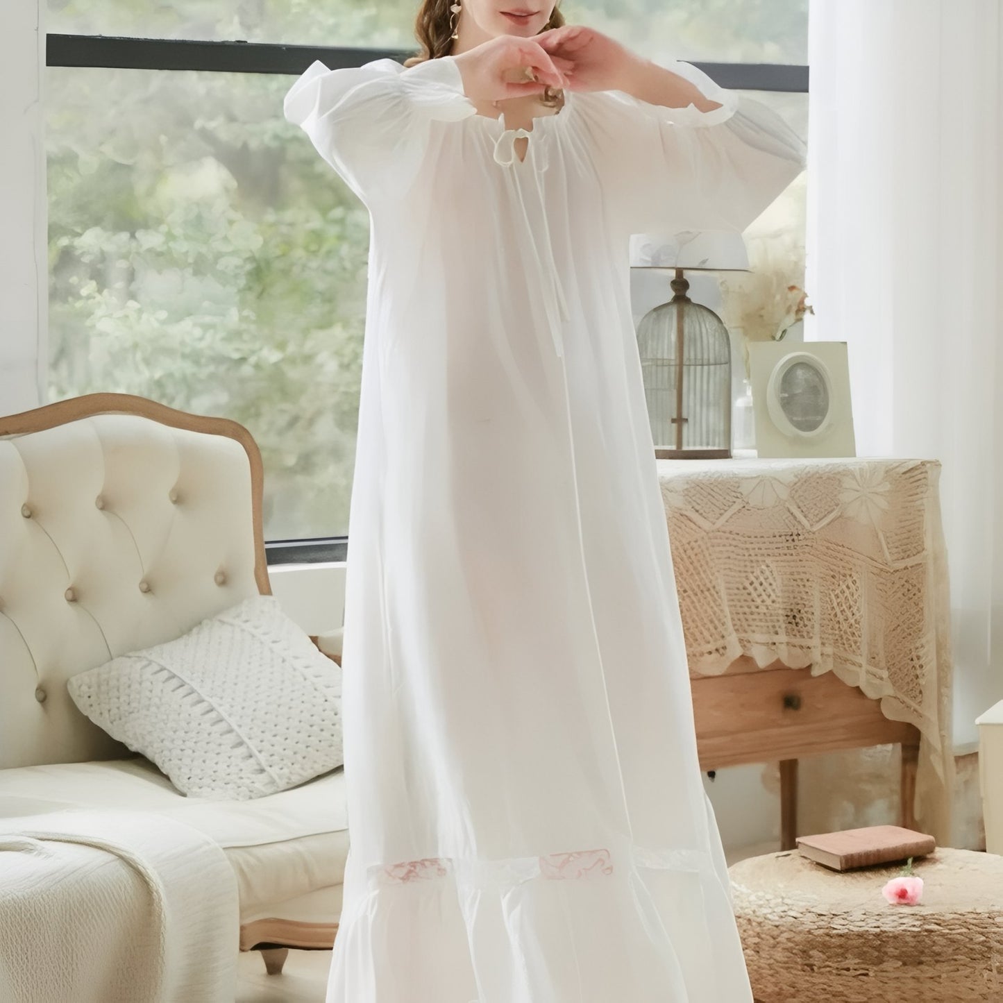 Chemise de Nuit Longue Elégante