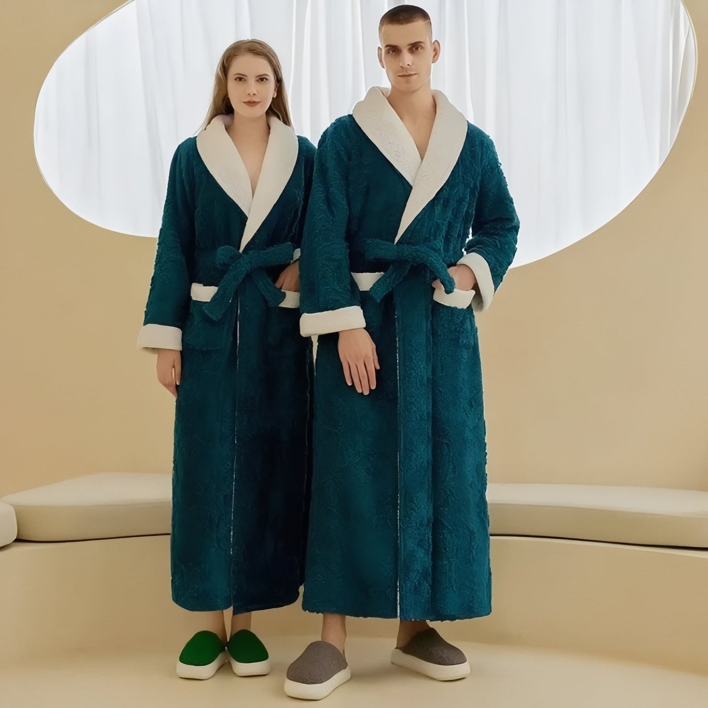 Peignoir Capuche Homme et Femme Assortis