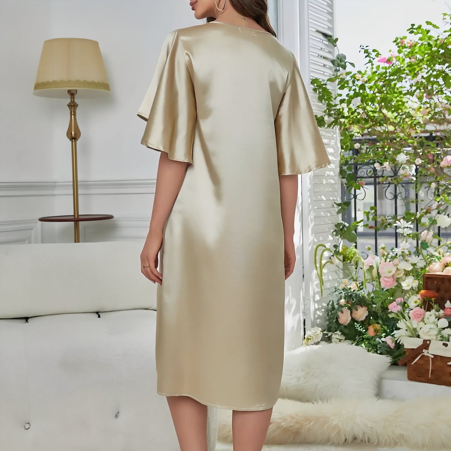 Chemise de Nuit Satin Polyester