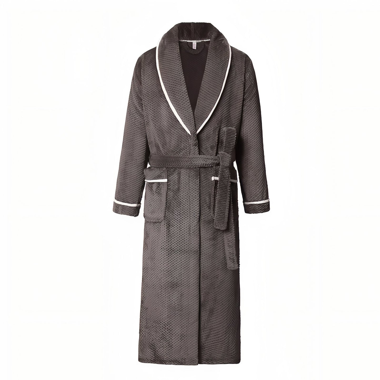 Peignoir Homme Eponge Epais Gris Foncé M