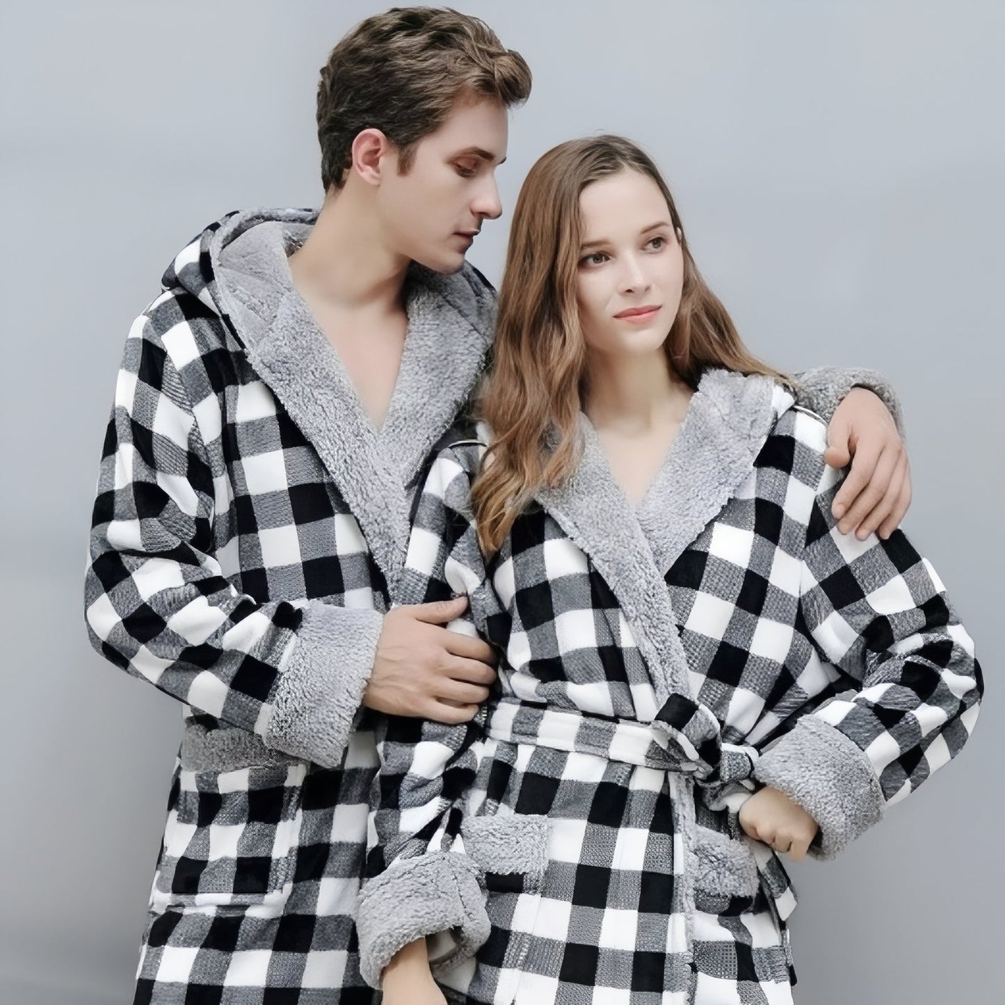 Peignoir à Carreaux Homme