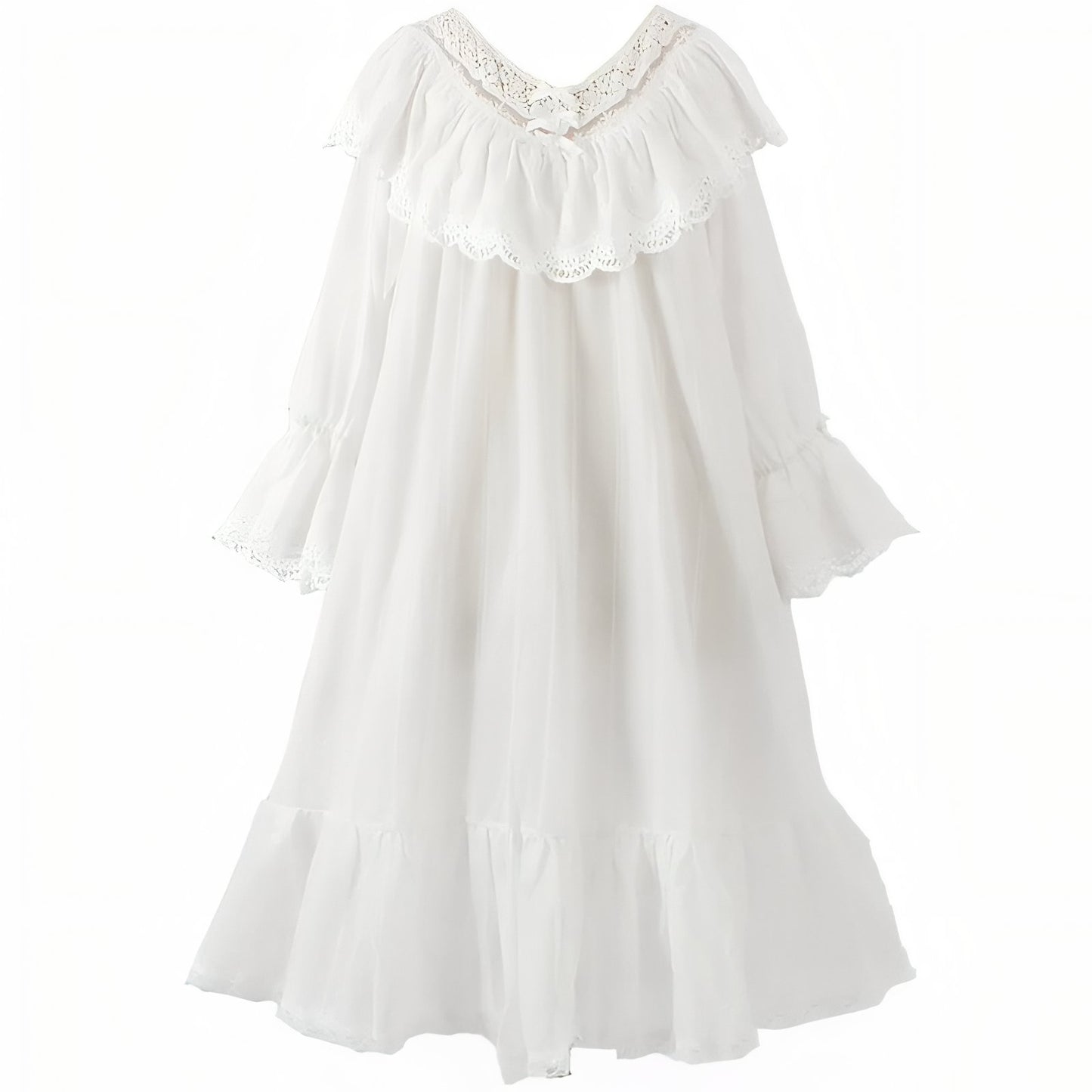 Chemise de Nuit Princesse Blanc Cassé S