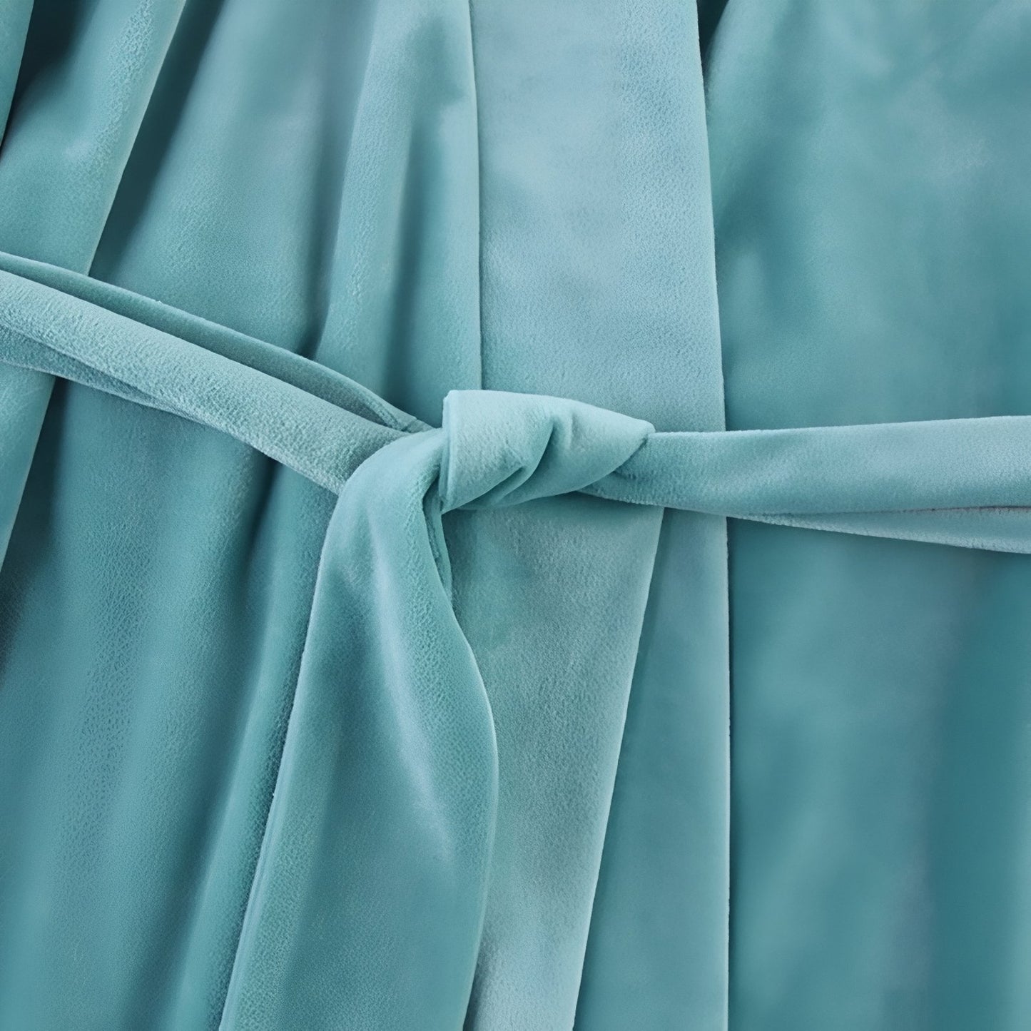 Peignoir Femme Court Velours Satiné