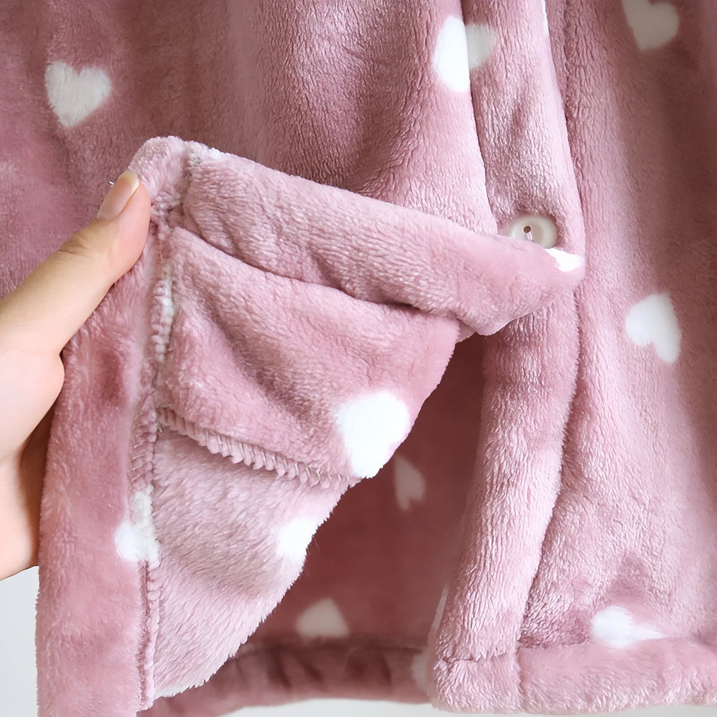 Robe de Chambre à Boutons Chaude Femme