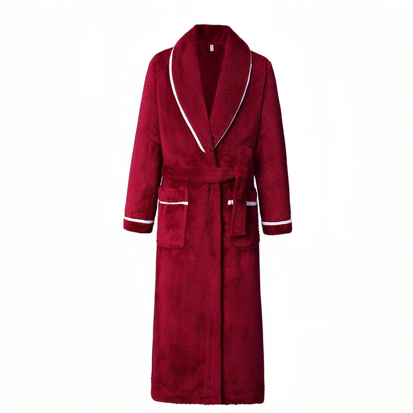 Peignoir Homme Eponge Epais Bordeaux M