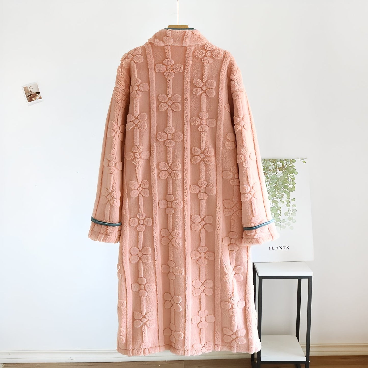 Robe de Chambre Boutonnée et Chaude