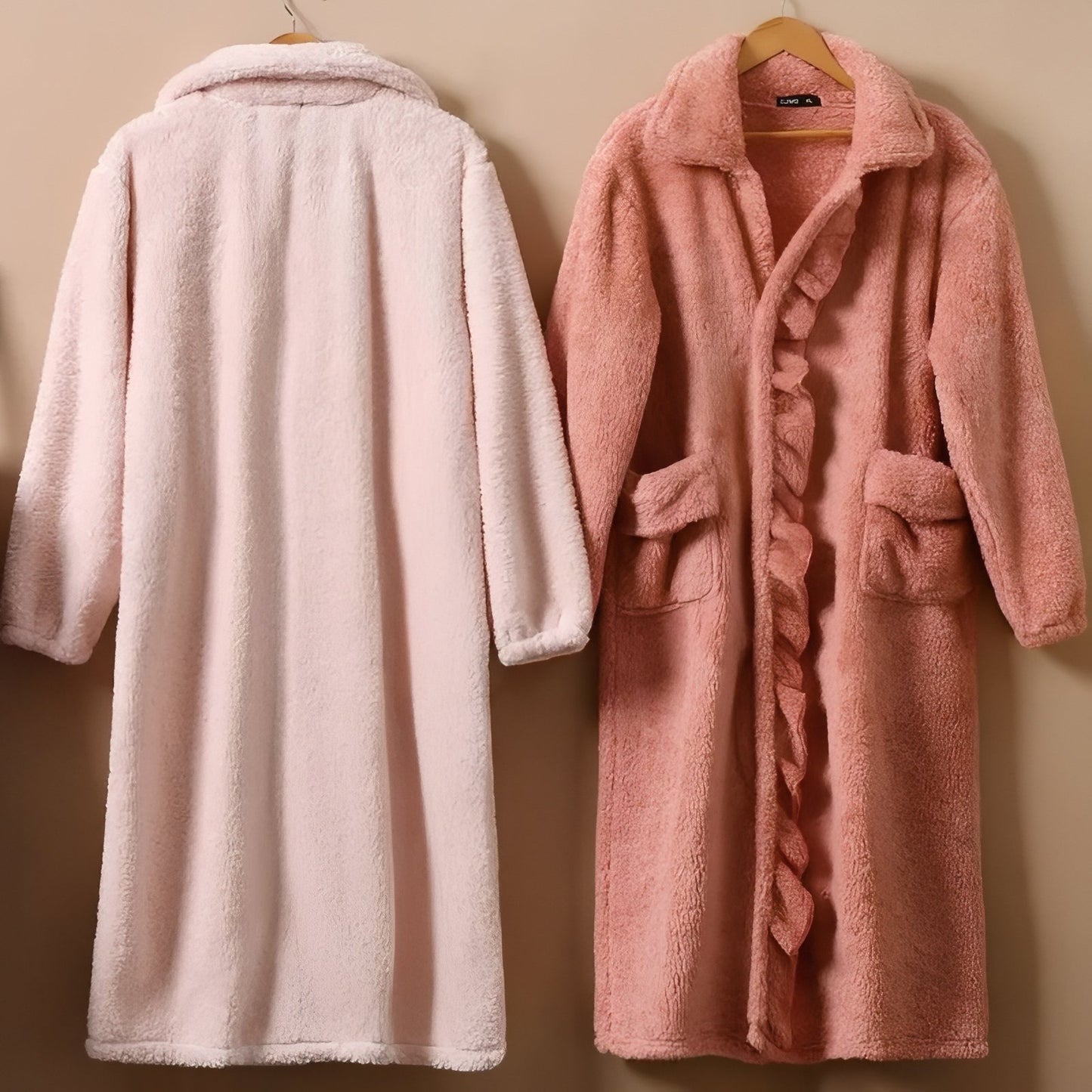 Robe de Chambre Polaire Boutonnée Femme