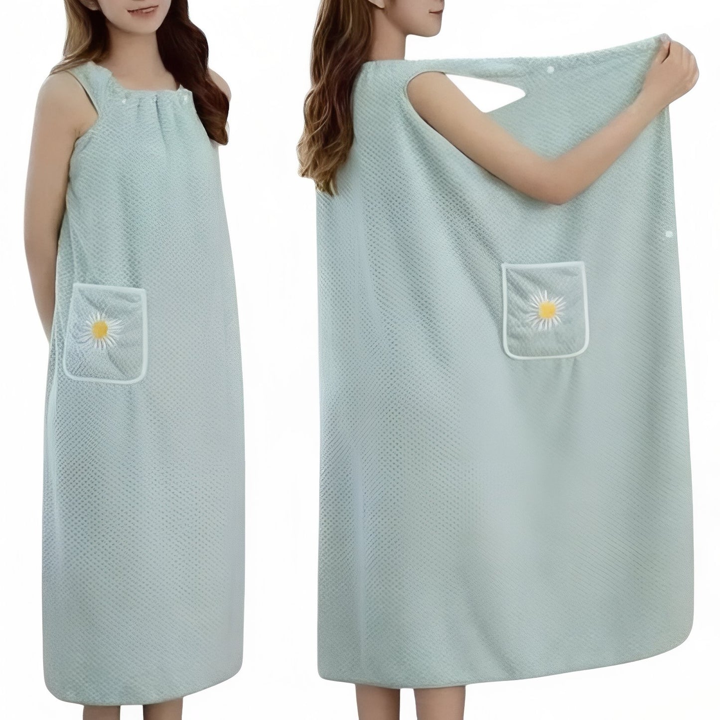 Serviette Sortie De Bain Vert Pâle 100x145cm
