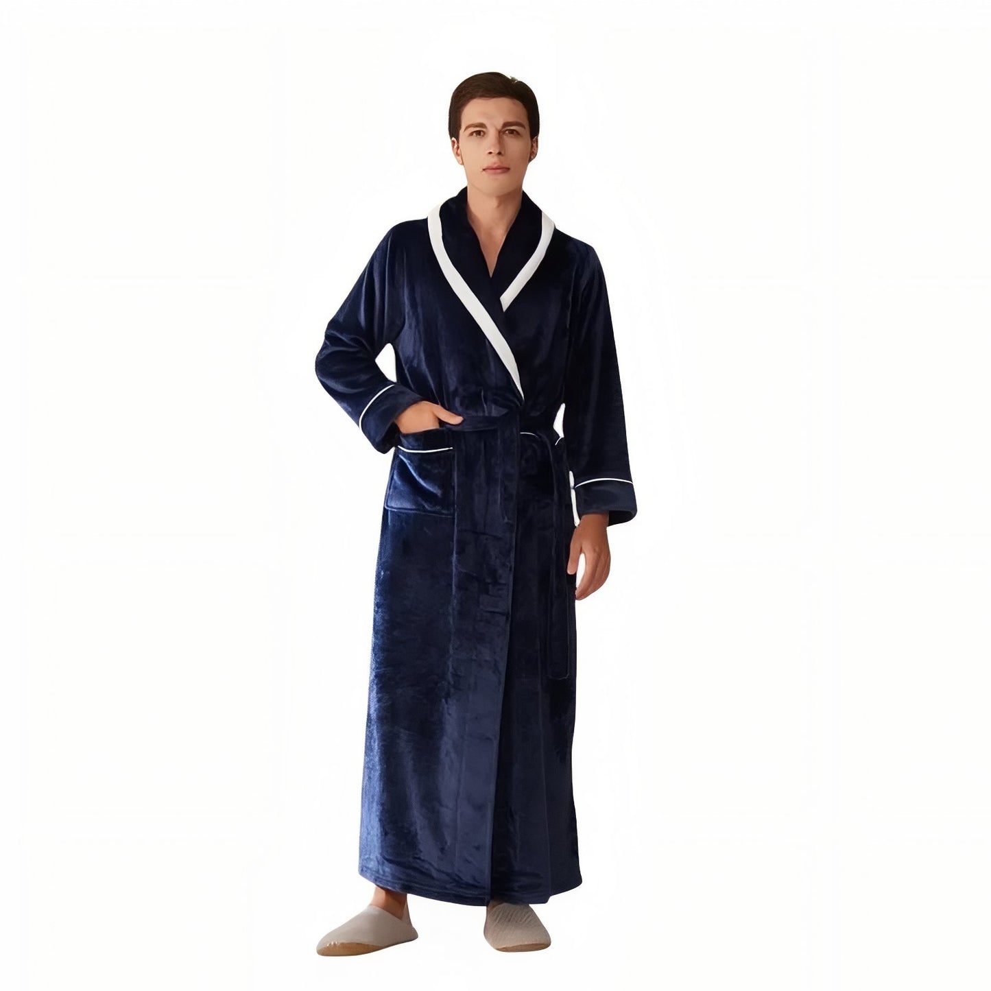 Peignoir de Bain Unisexe Bleu Nuit (Homme) M